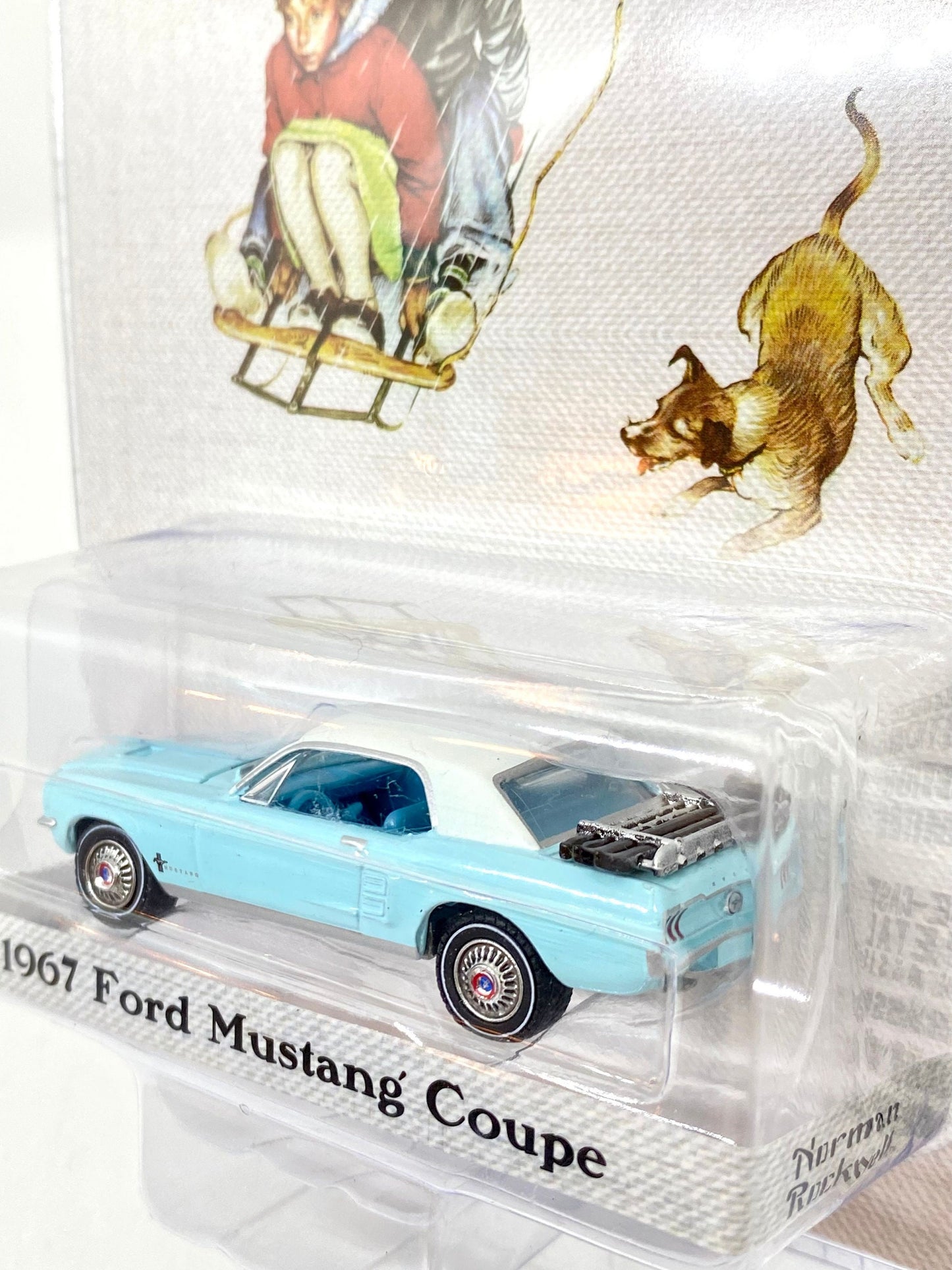 Norman Rockwell - Ford Mustang Coupé 1967 - Série 4 - fabriqué par Greenlight