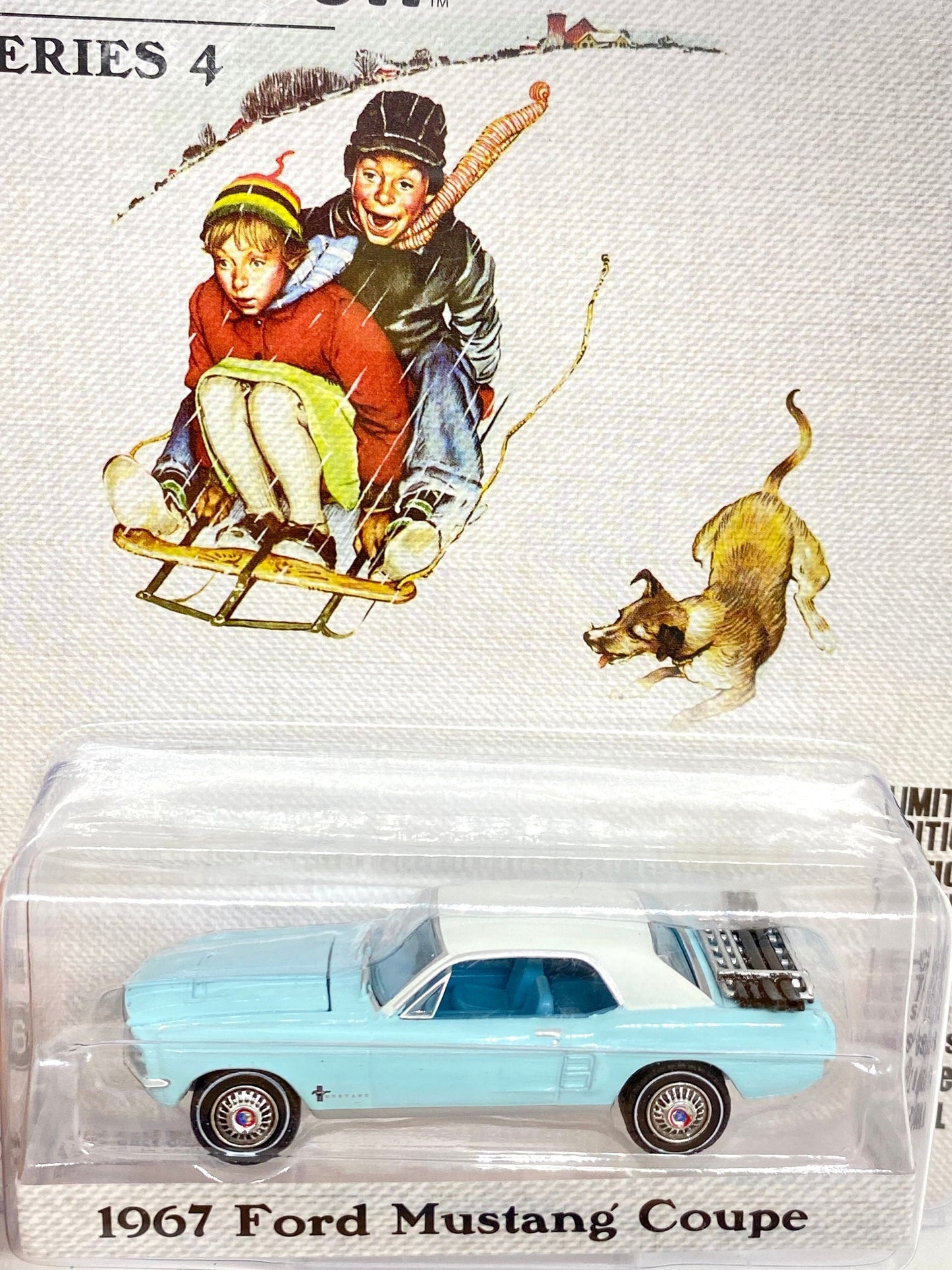 Norman Rockwell - Ford Mustang Coupé 1967 - Série 4 - fabriqué par Greenlight