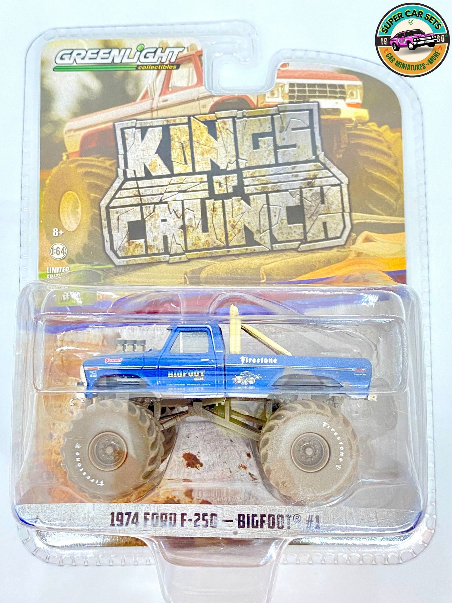 1974 Ford F-250 - Bigfoot #1 - Kings of Crunch fabriqué par Greenlight Collectibles