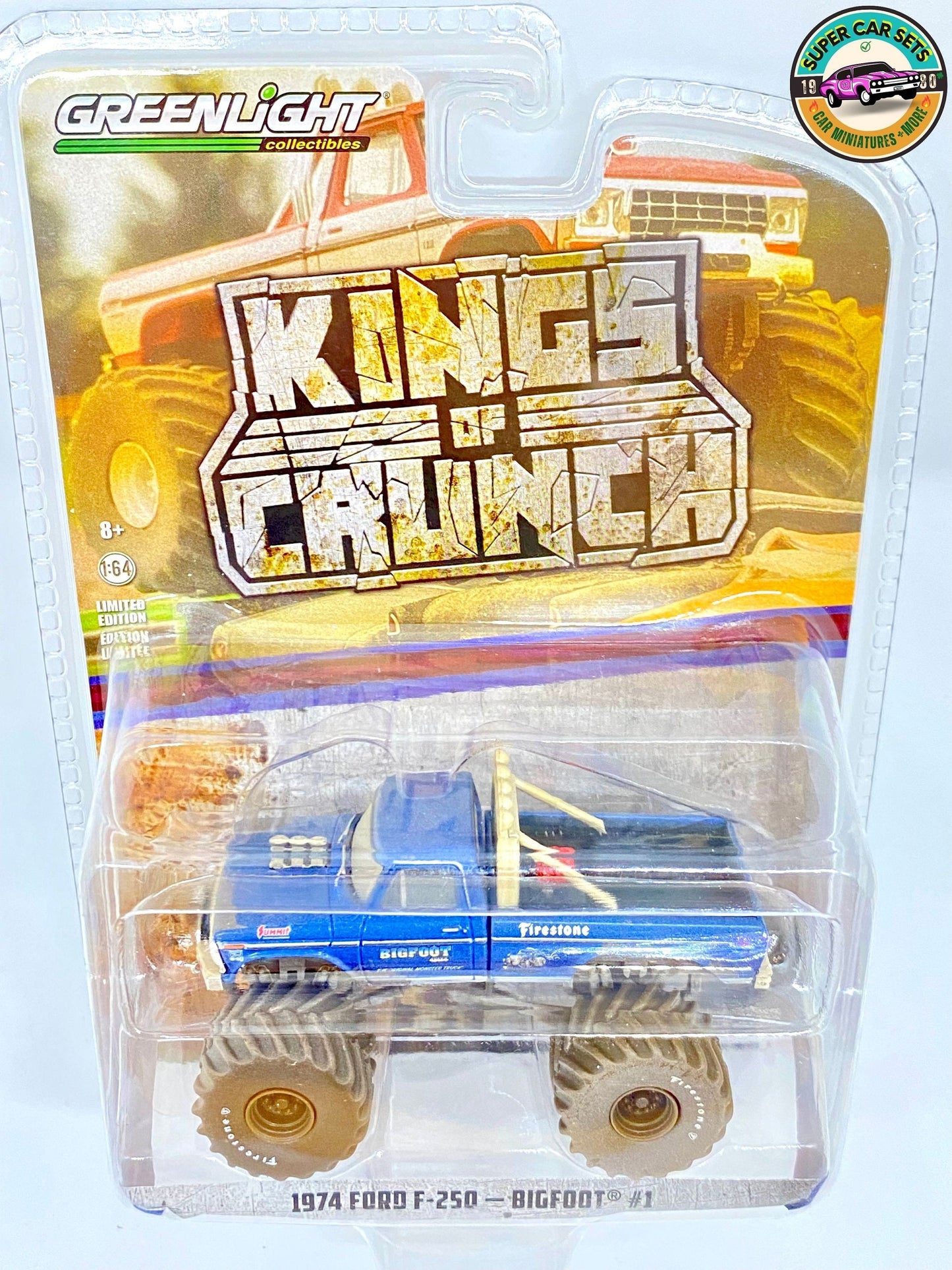 1974 Ford F-250 - Bigfoot #1 - Kings of Crunch made by Greenlight Collectibles