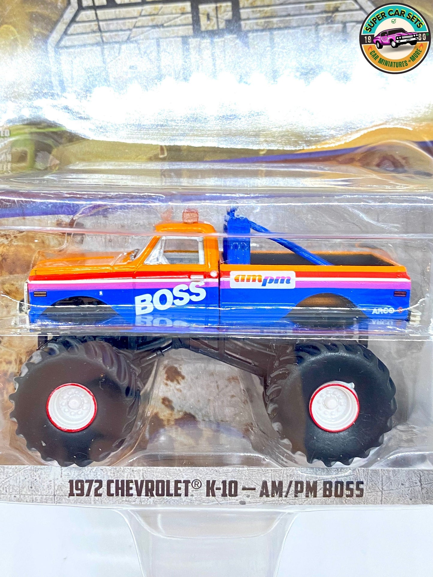 1972 Chevrolet K-10 - AM/PM BOSS - Kings of Crunch fabriqué par Greenlight Collectibles