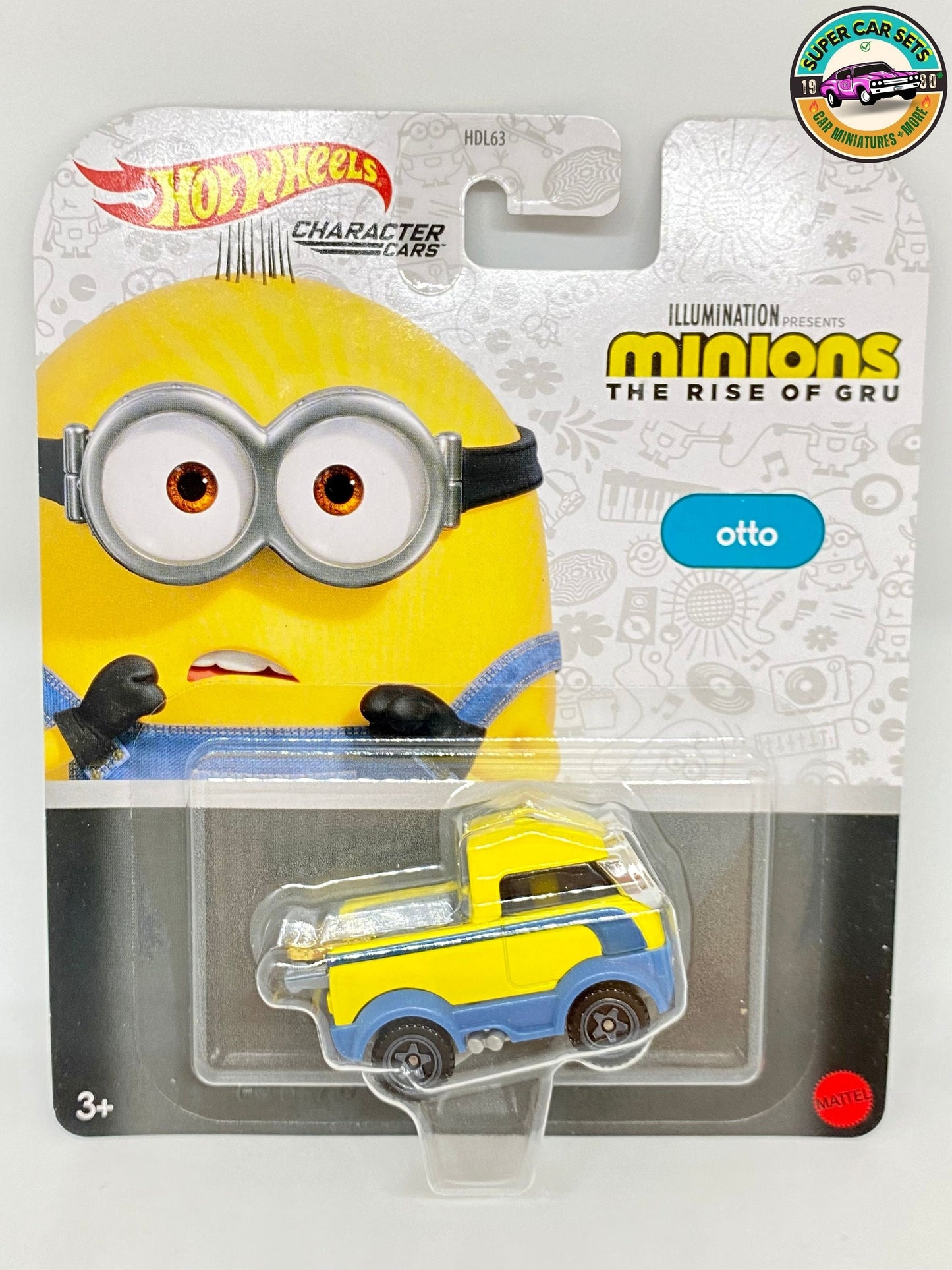 All 5 cars Minions The Rise of Gru Hot Wheels - Complete Set