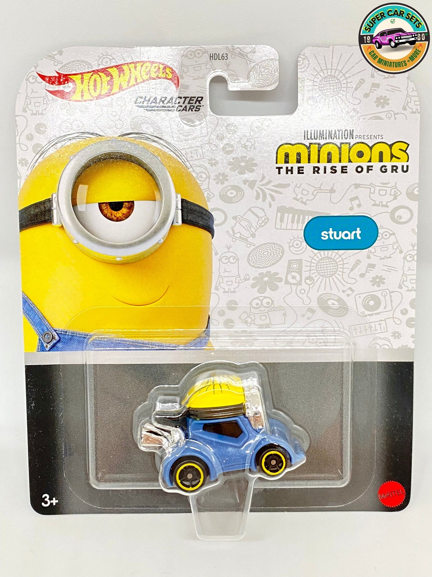 All 5 cars Minions The Rise of Gru Hot Wheels - Complete Set