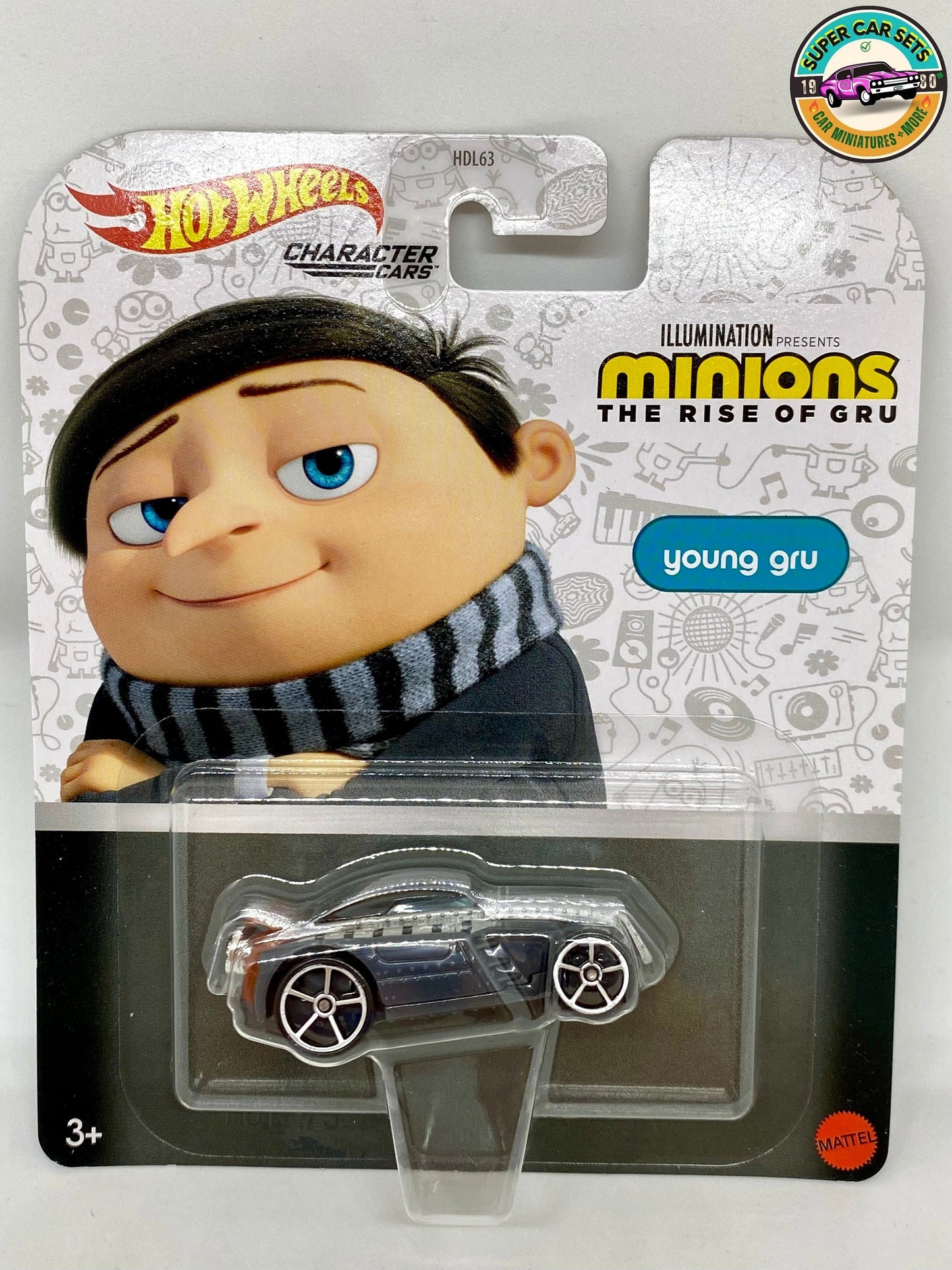 Alle 5 Autos Minions The Rise of Gru Hot Wheels – Komplettset