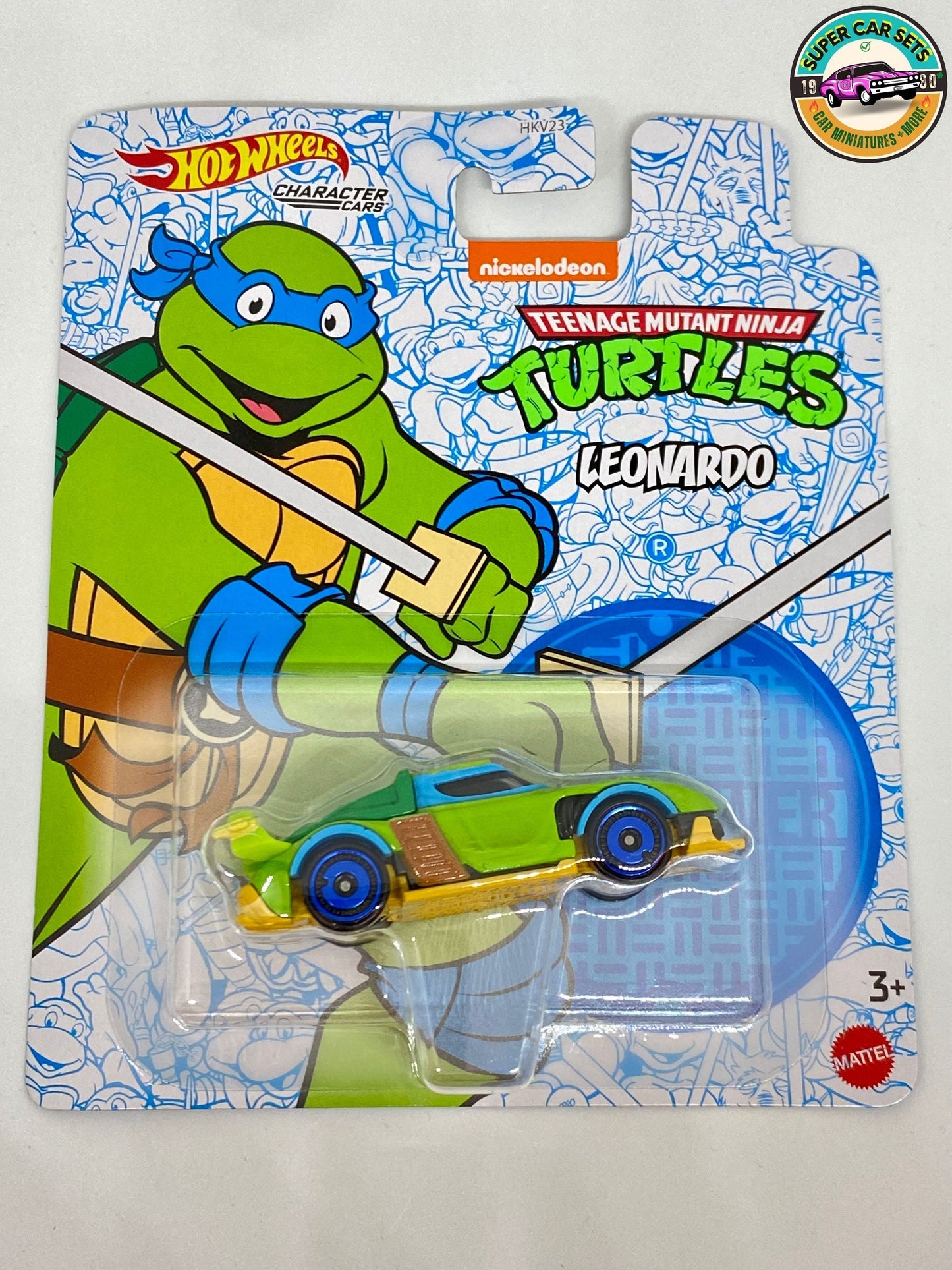 2 voitures Teenage Mutant Ninja Turtles (Leonardo + Michelangelo) de Hot Wheels Character