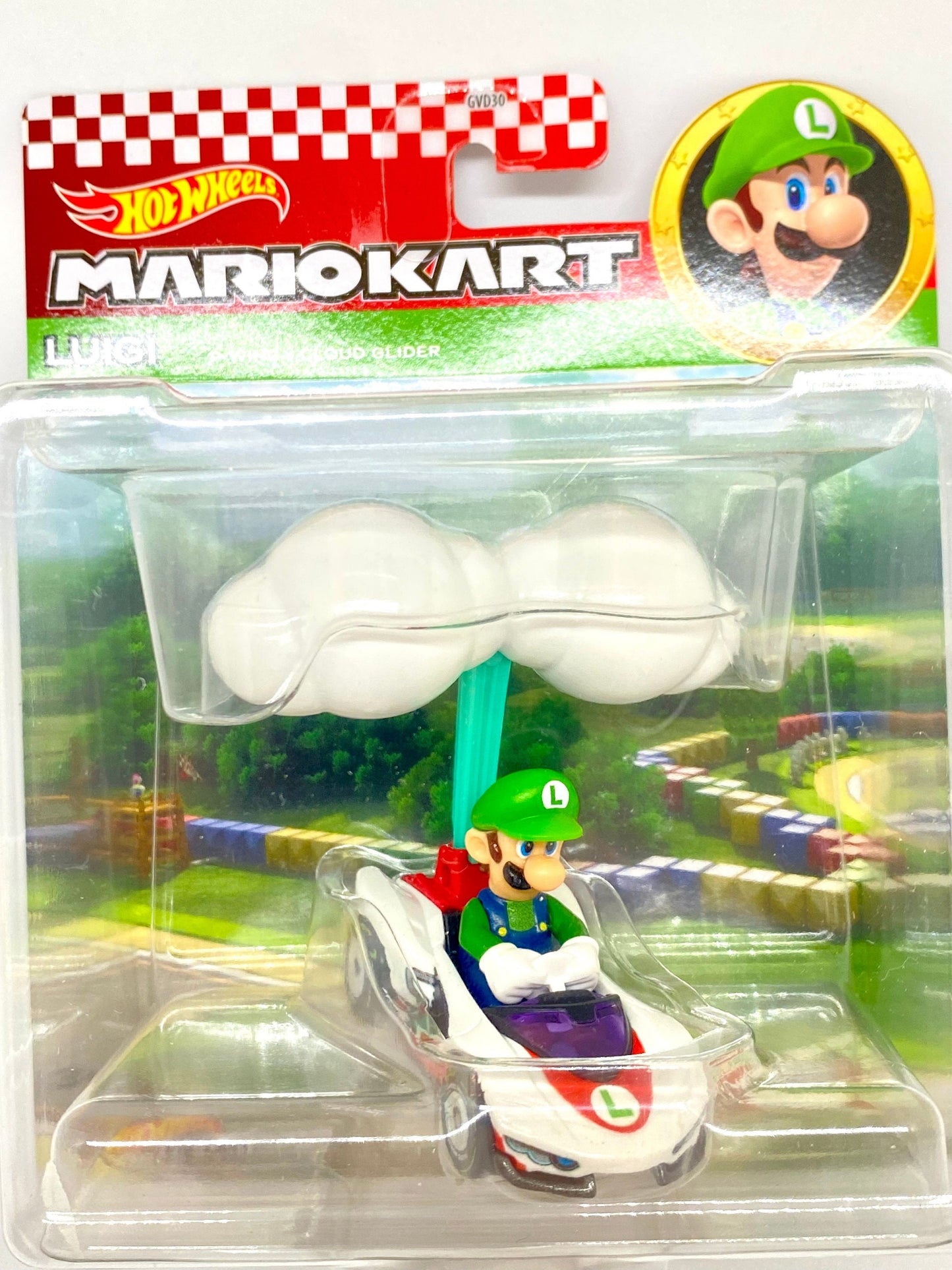 Luigi - P-Wing + Cloud Glider - Mario Kart Hot Wheels