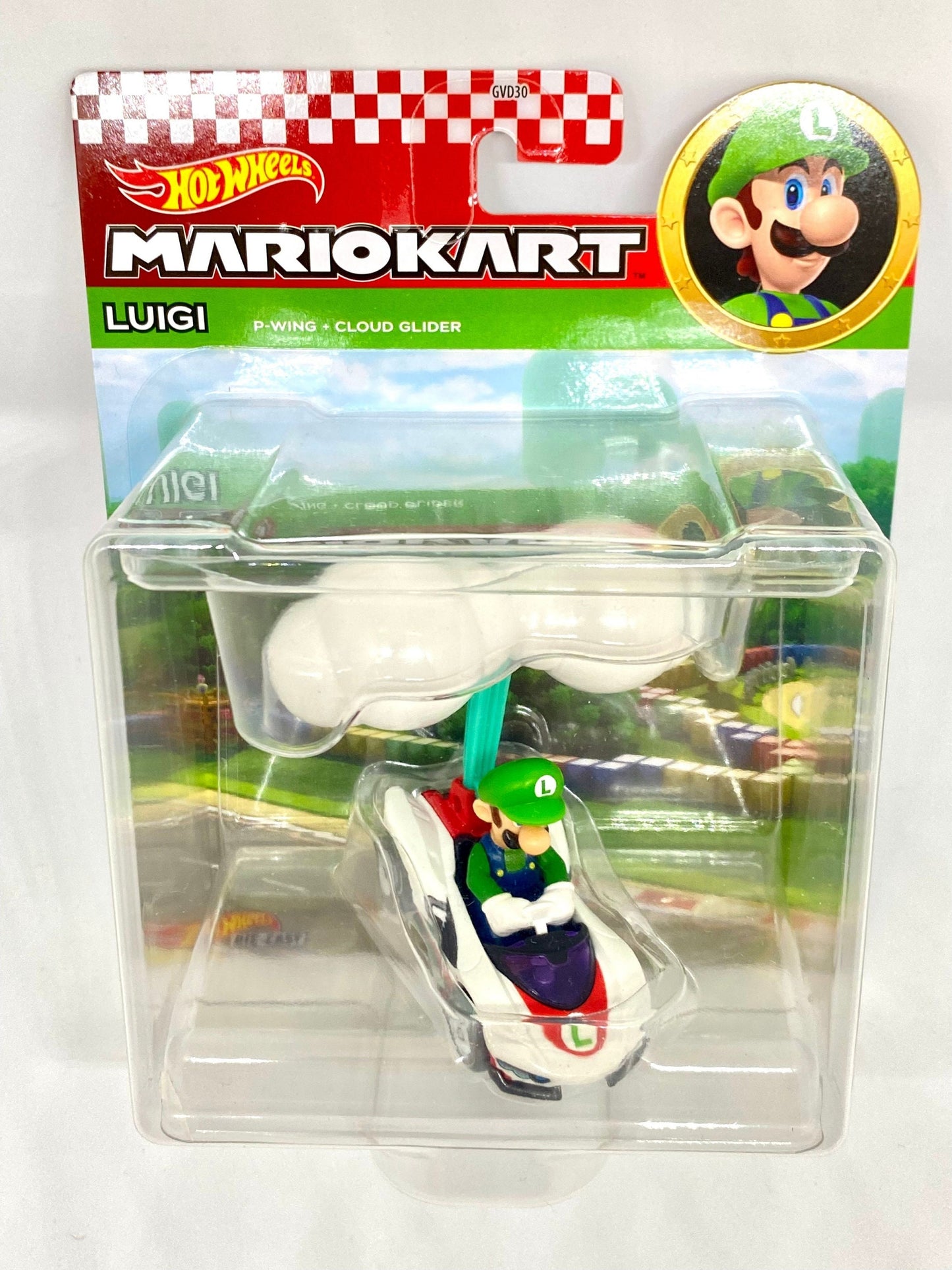 Luigi – P-Wing + Cloud Glider – Mario Kart Hot Wheels