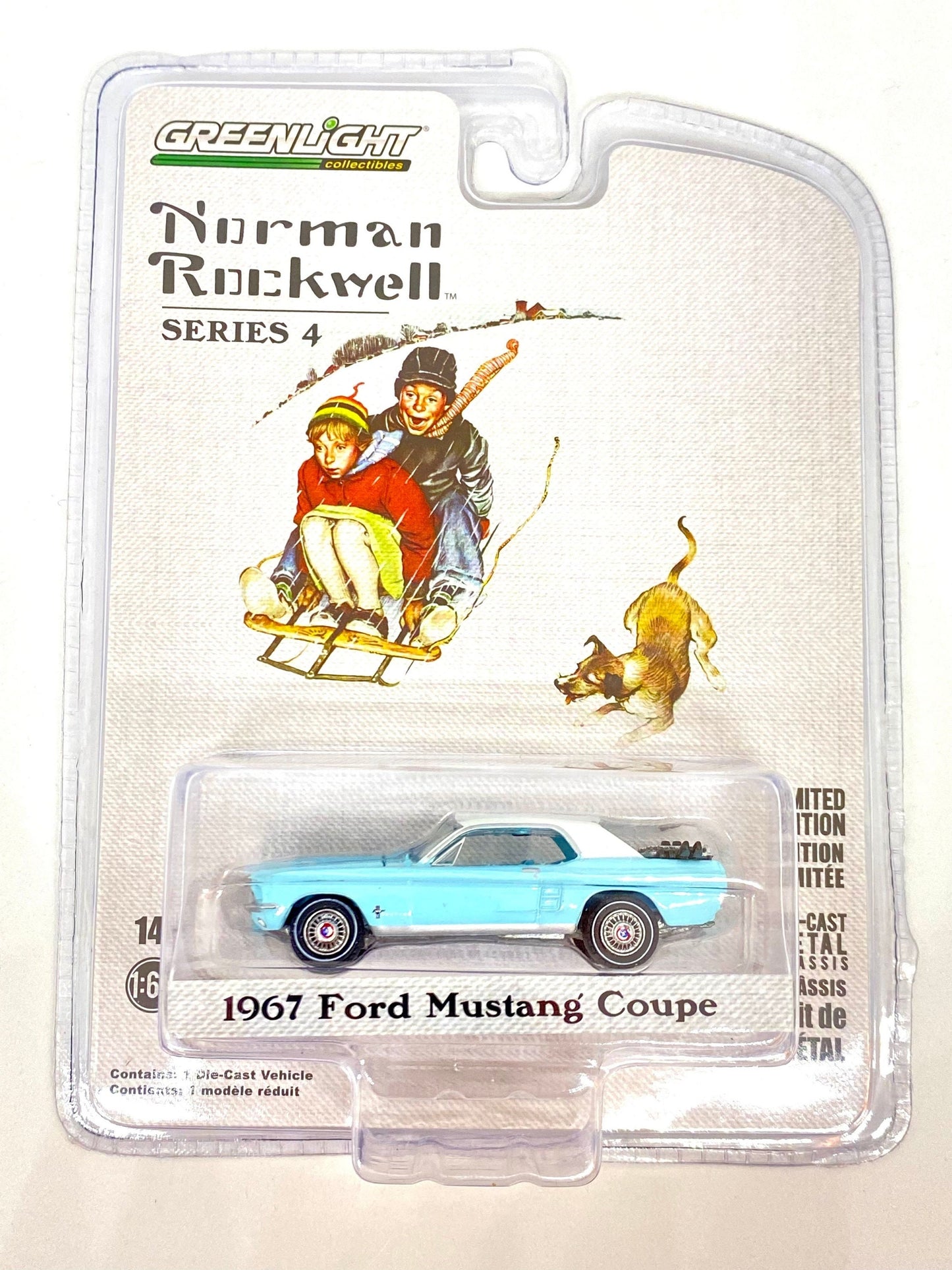 Norman Rockwell - Ford Mustang Coupé 1967 - Série 4 - fabriqué par Greenlight