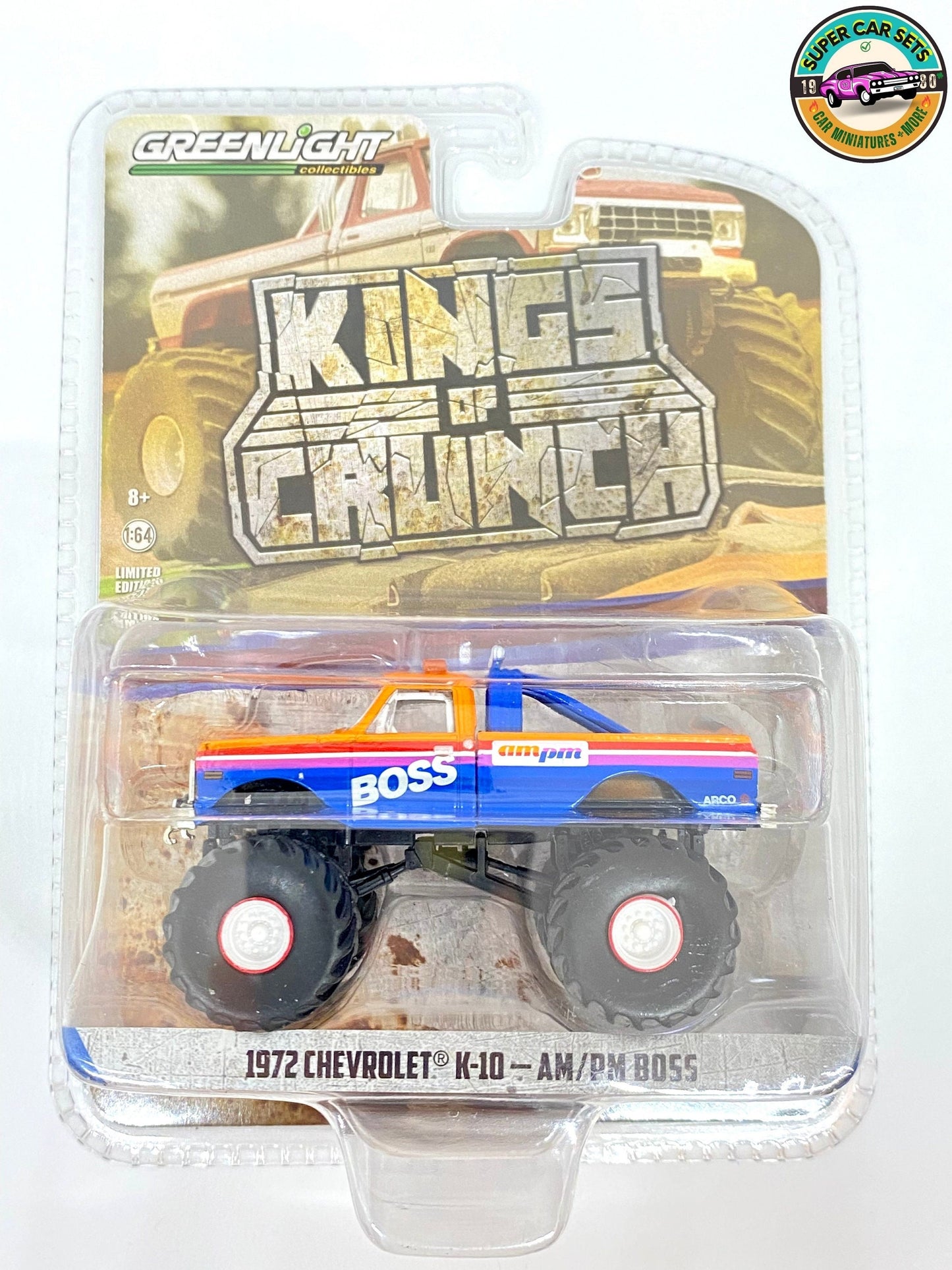 1972 Chevrolet K-10 - AM/PM BOSS - Kings of Crunch fabriqué par Greenlight Collectibles