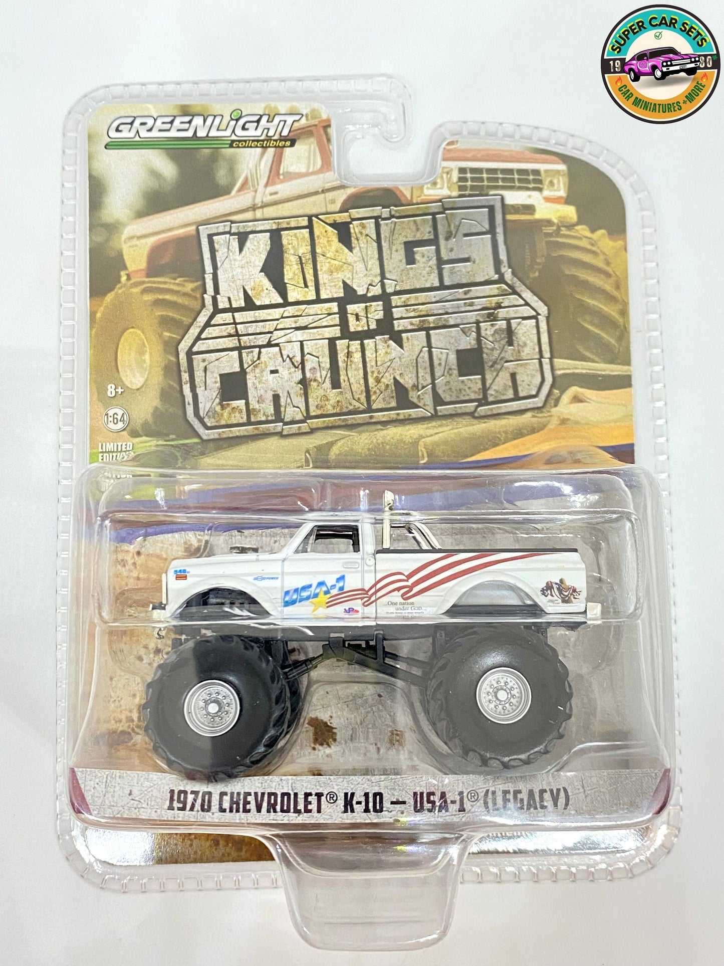 1970 Chevrolet K-10 - USA-1 (Legacy) - Kings of Crunch fabriqué par Greenlight Collectibles