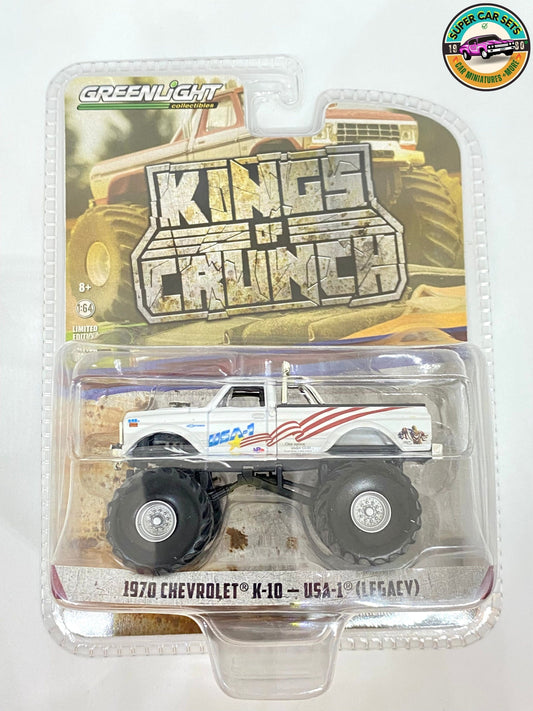 1970 Chevrolet K-10 – USA-1 (Legacy) – Kings of Crunch, hergestellt von Greenlight Collectibles