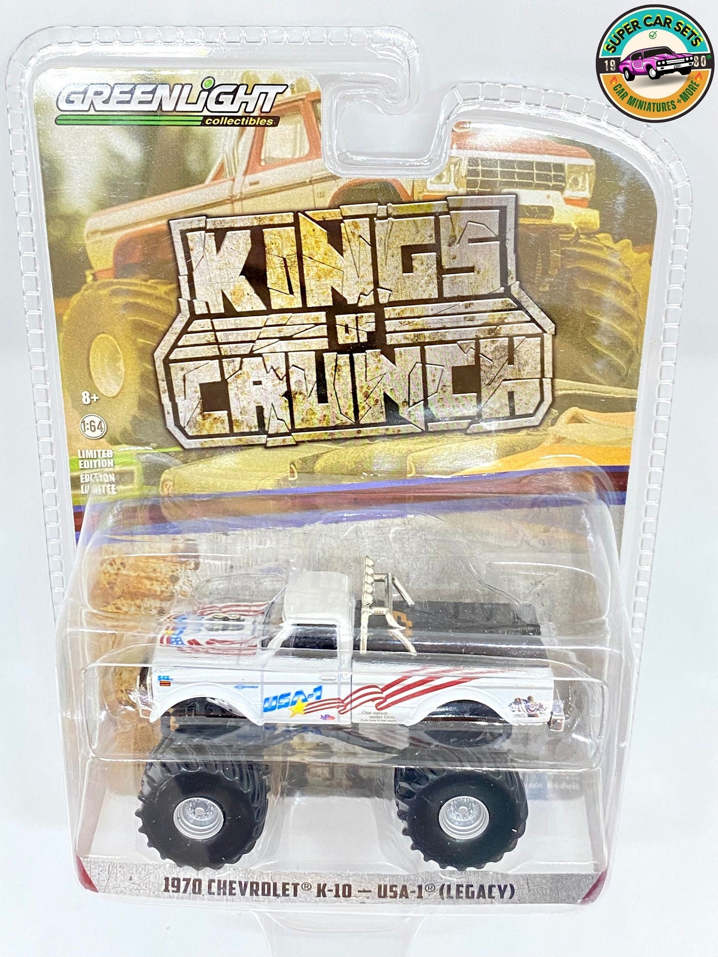 1970 Chevrolet K-10 - USA-1 (Legacy) - Kings of Crunch fabriqué par Greenlight Collectibles