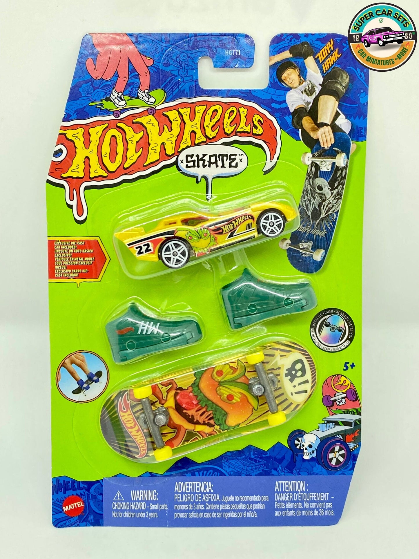 Hot Wheels Skate – Maximaler Spielraum (gelb)