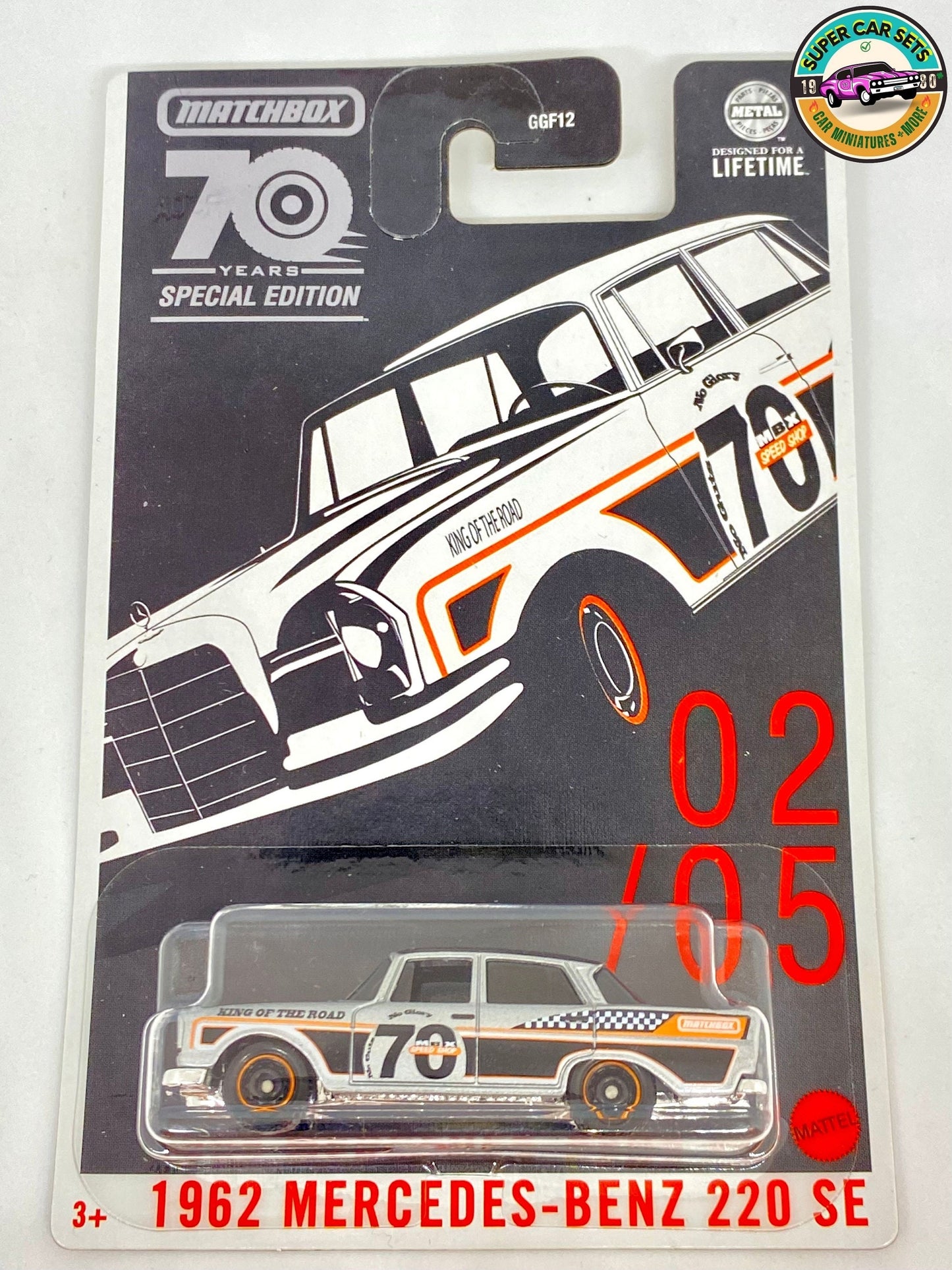 Matchbox 70 Jahre Sonderedition – 1962 Mercedes-Benz 220 SE