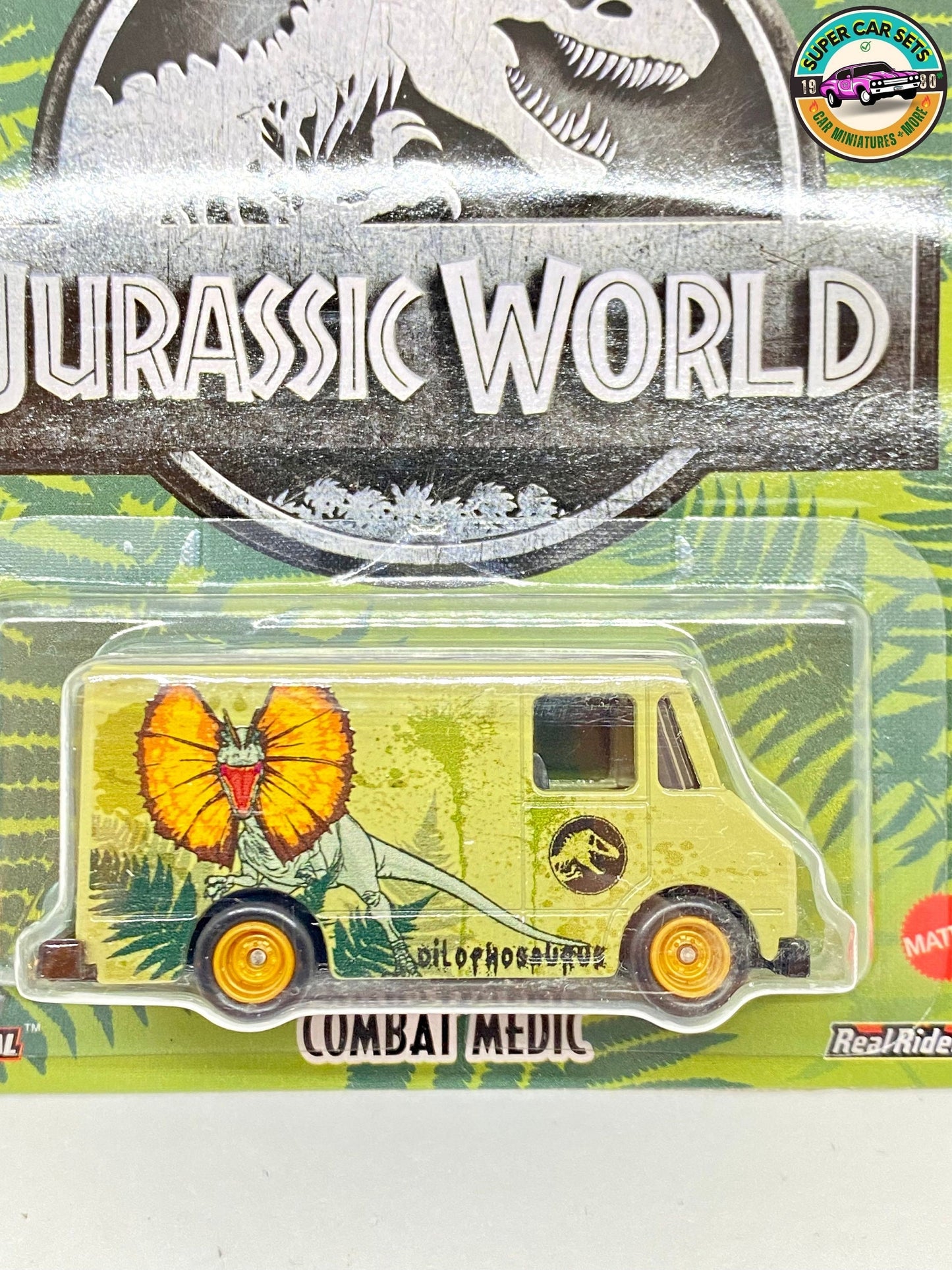 Hot Wheels Premium Jurassic World 2022 - Médecin de combat - Dilophosaure