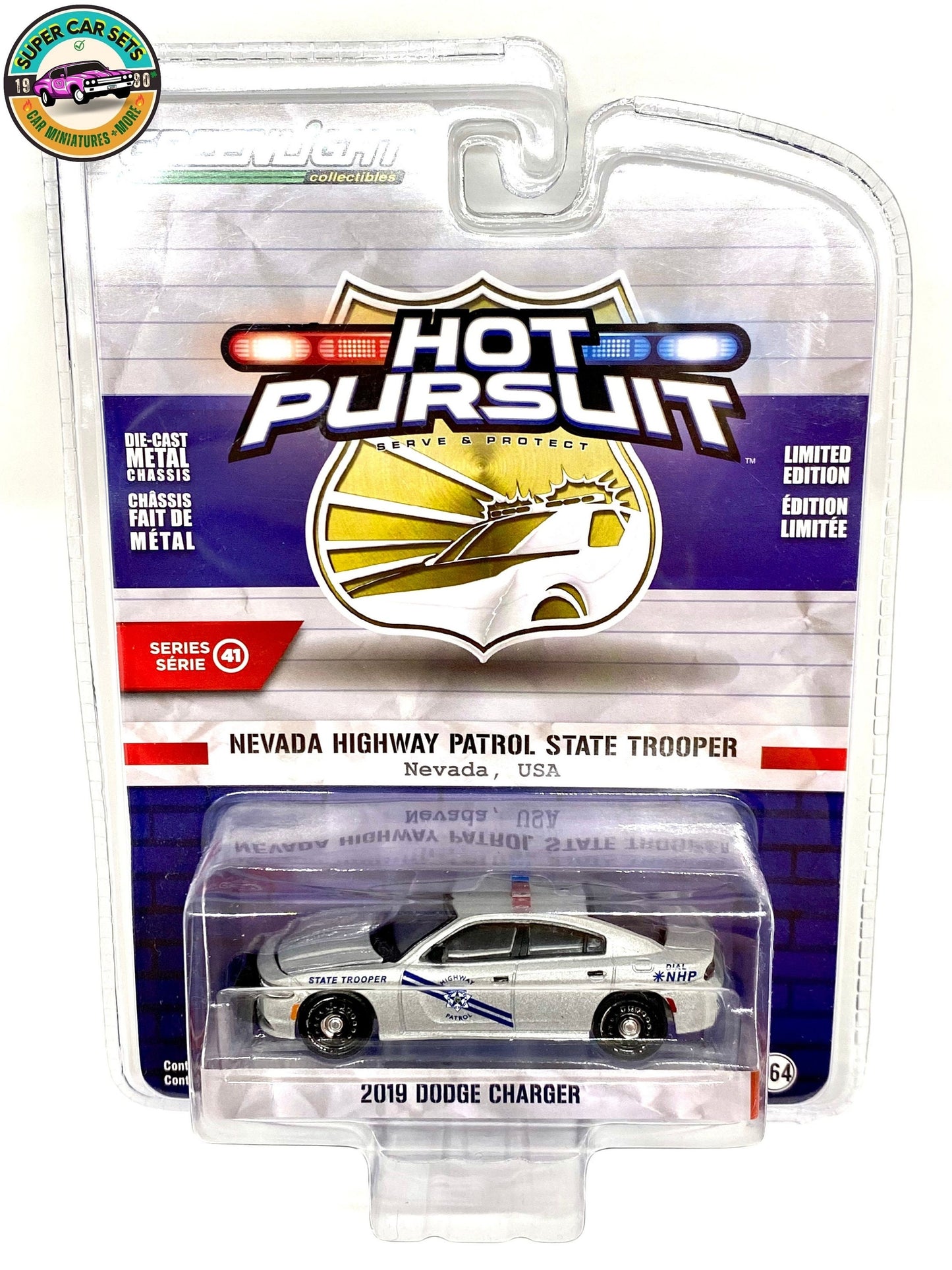 Nevada Highway Patrol Trooper - Dodge Charger 2019 - Hot Pursuit - Série 41 - Greenlight Collectibles