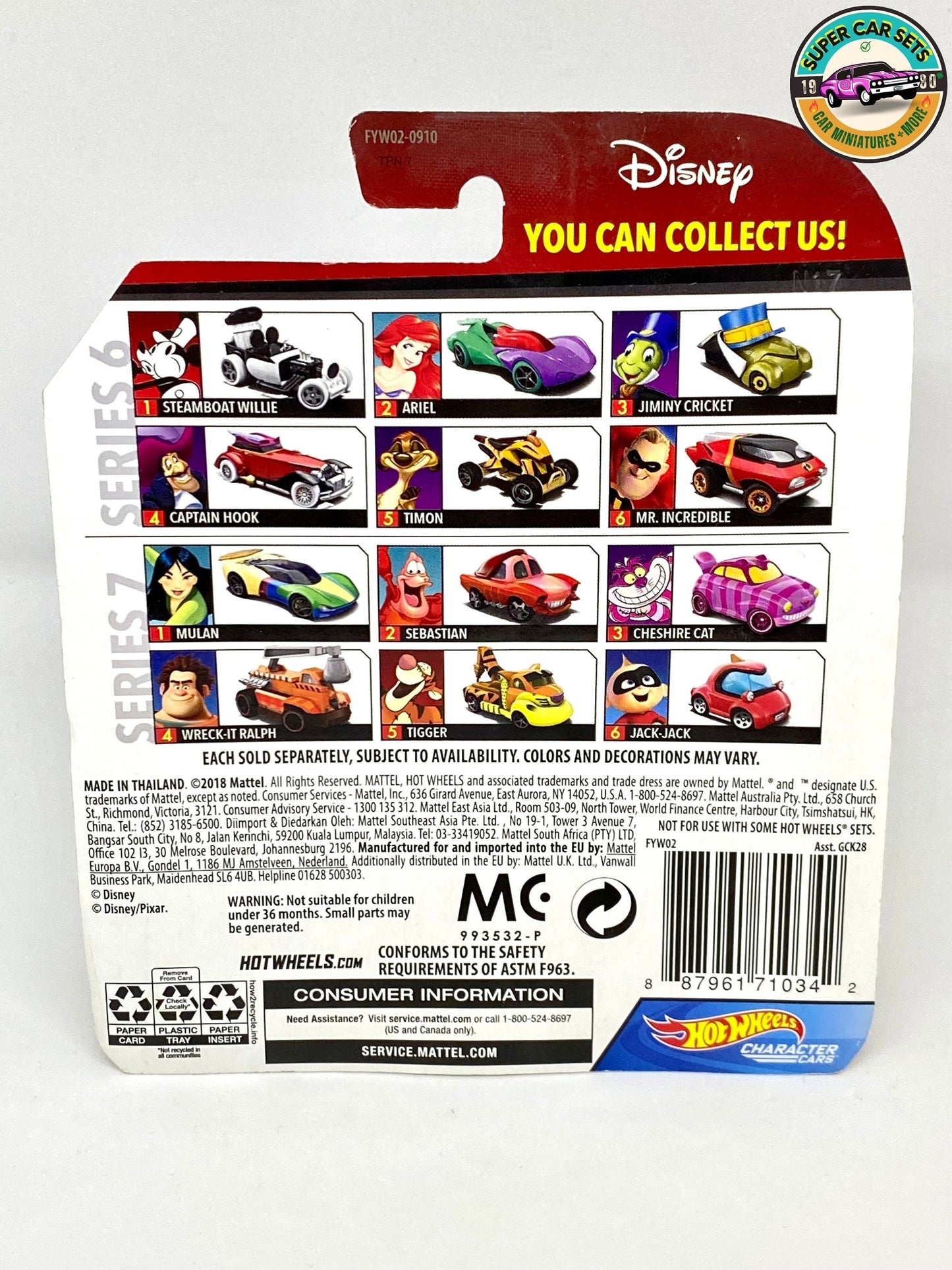 Wreck-It Ralph Disney - Hot Wheels Character Cars