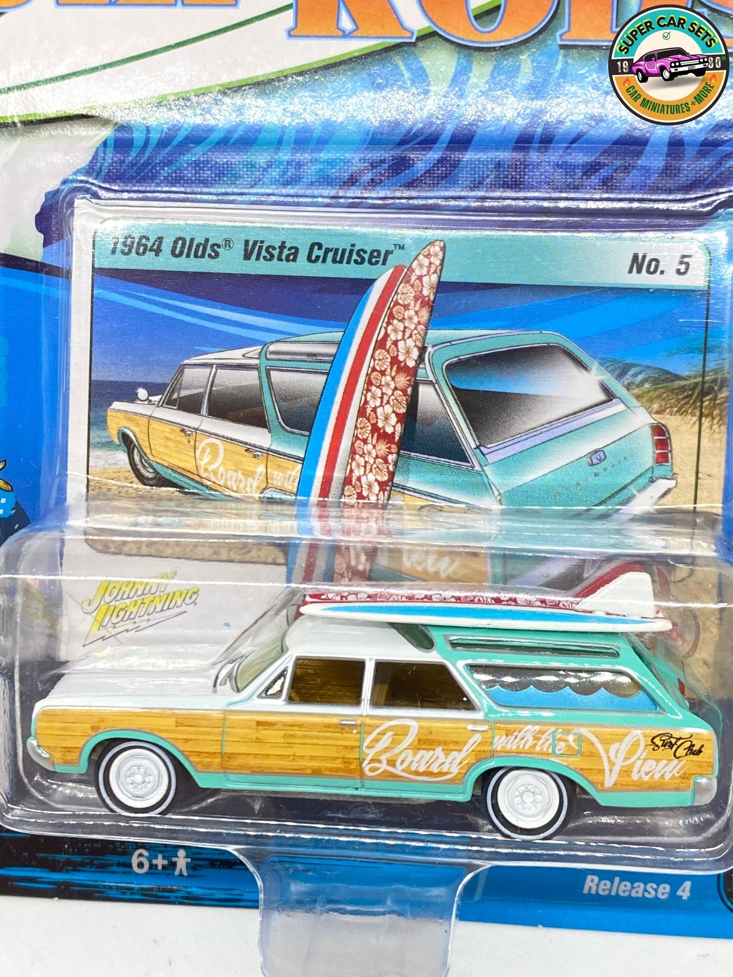 Surf Rods - Olds Vista Cruiser 1964 fabriqué par Johnny Lightning