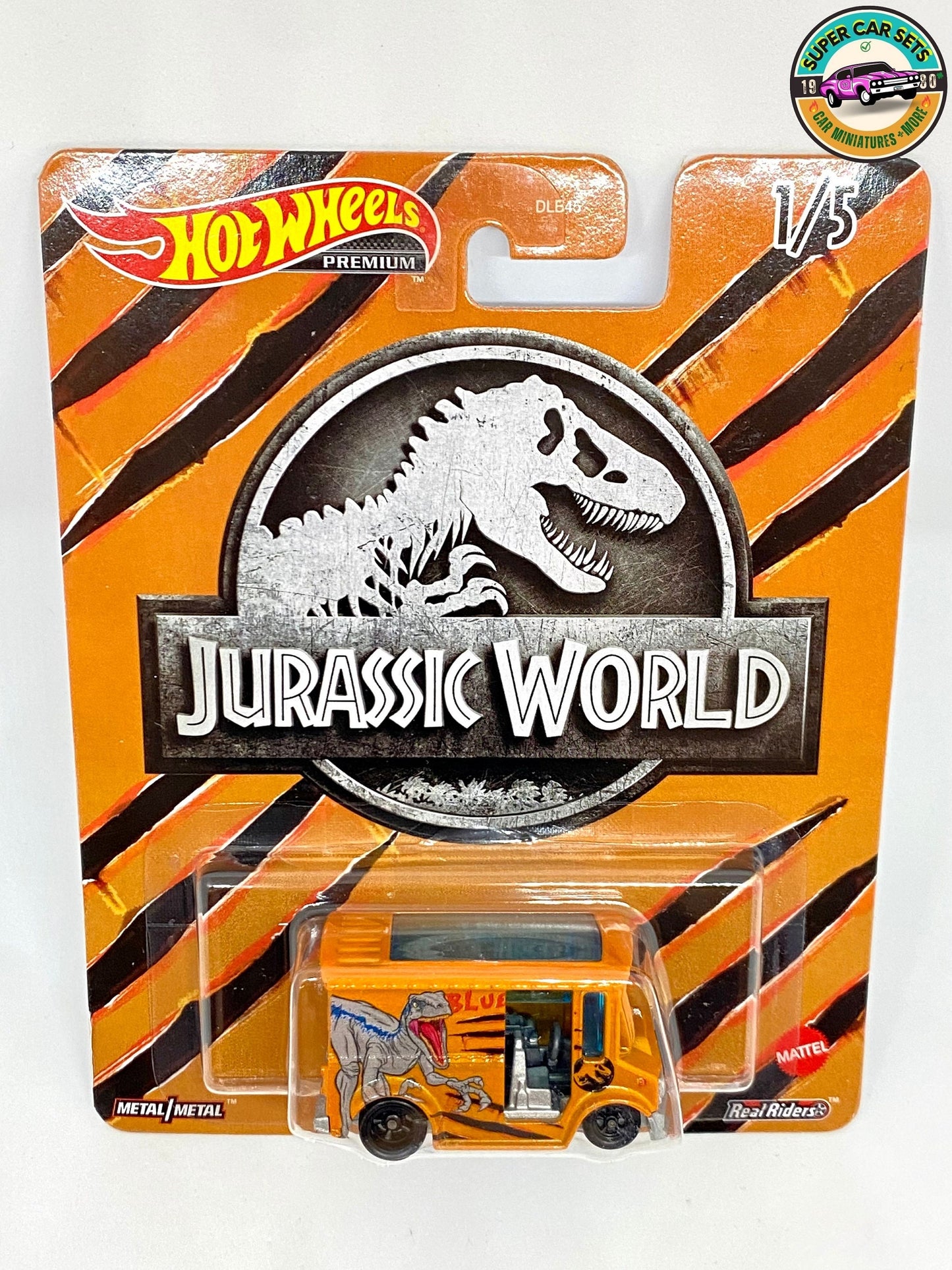 Hot Wheels Premium Jurassic World 2022 – Brotkasten – Blau (Auto in einwandfreiem Zustand, aber leicht rissige Karte)