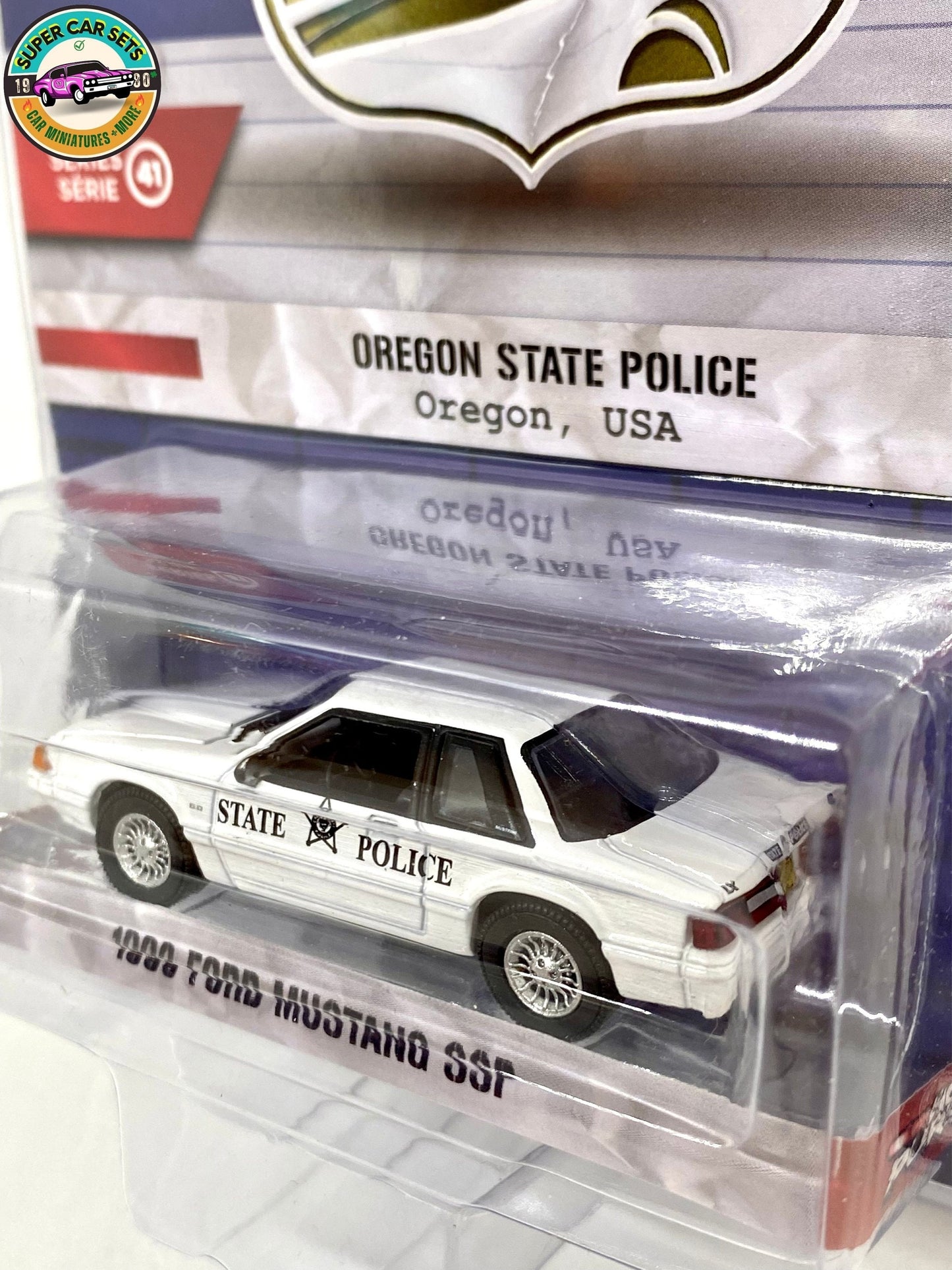 Oregon State Police - 1993 Ford Mustang SSP - Hot Pursuit - Series 41 - Greenlight Collectibles