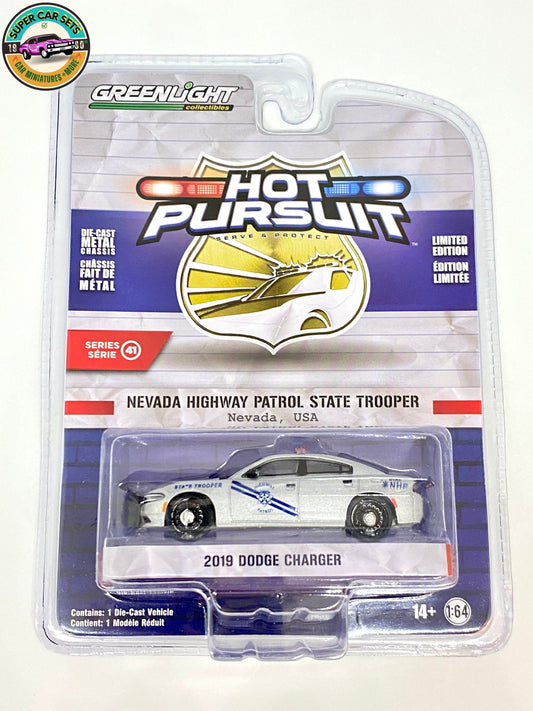 Nevada Highway Patrol Trooper - 2019 Dodge Charger - Hot Pursuit - Series 41 - Greenlight Collectibles