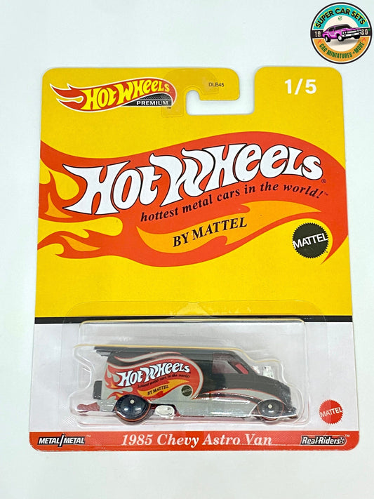 Hot Wheels Premium "Hot Wheels hottest metal cars in the world!  by Mattel" 1985 Chevy Astro Van