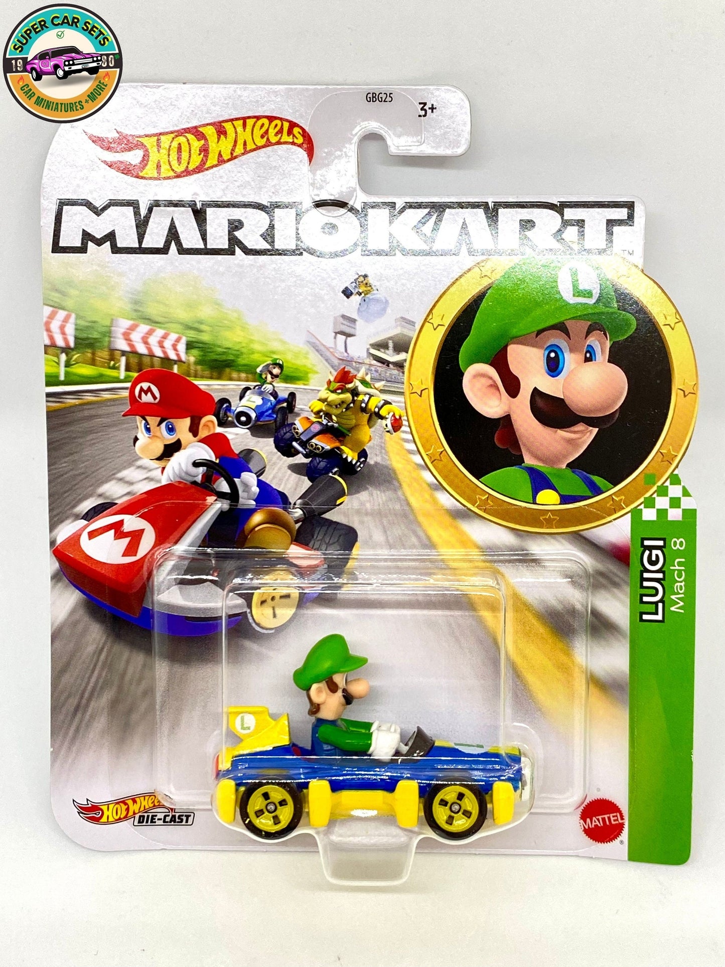 Luigi – Mach 8 – Mario Kart Hot Wheels