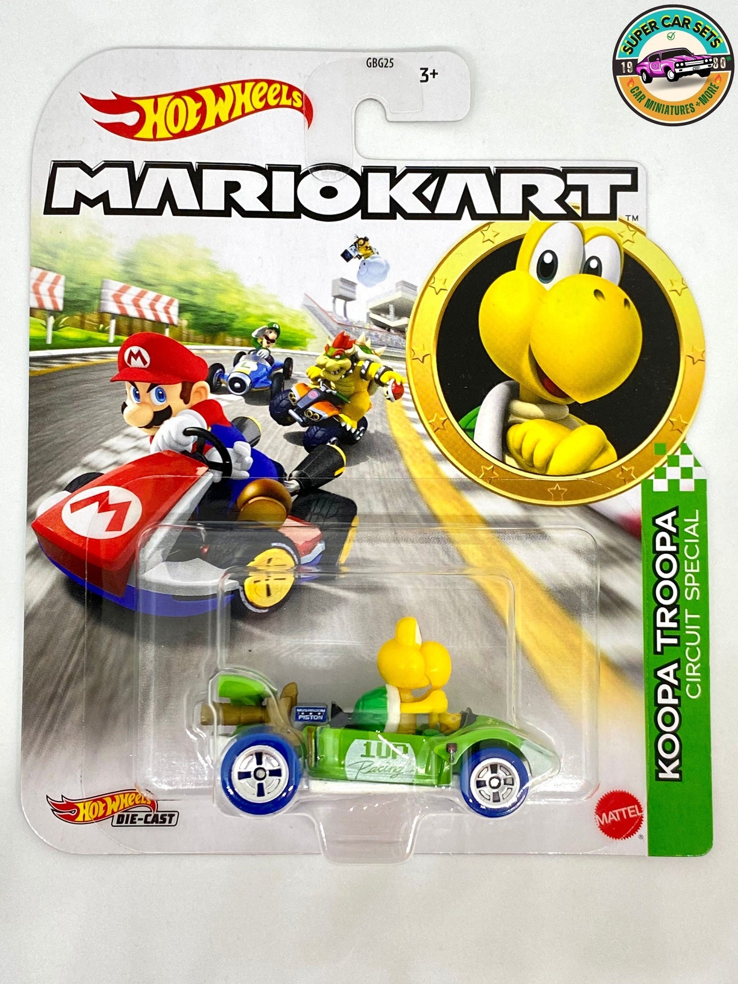 Koopa Troopa - Circuit Special - Mario Kart Hot Wheels (bent card)