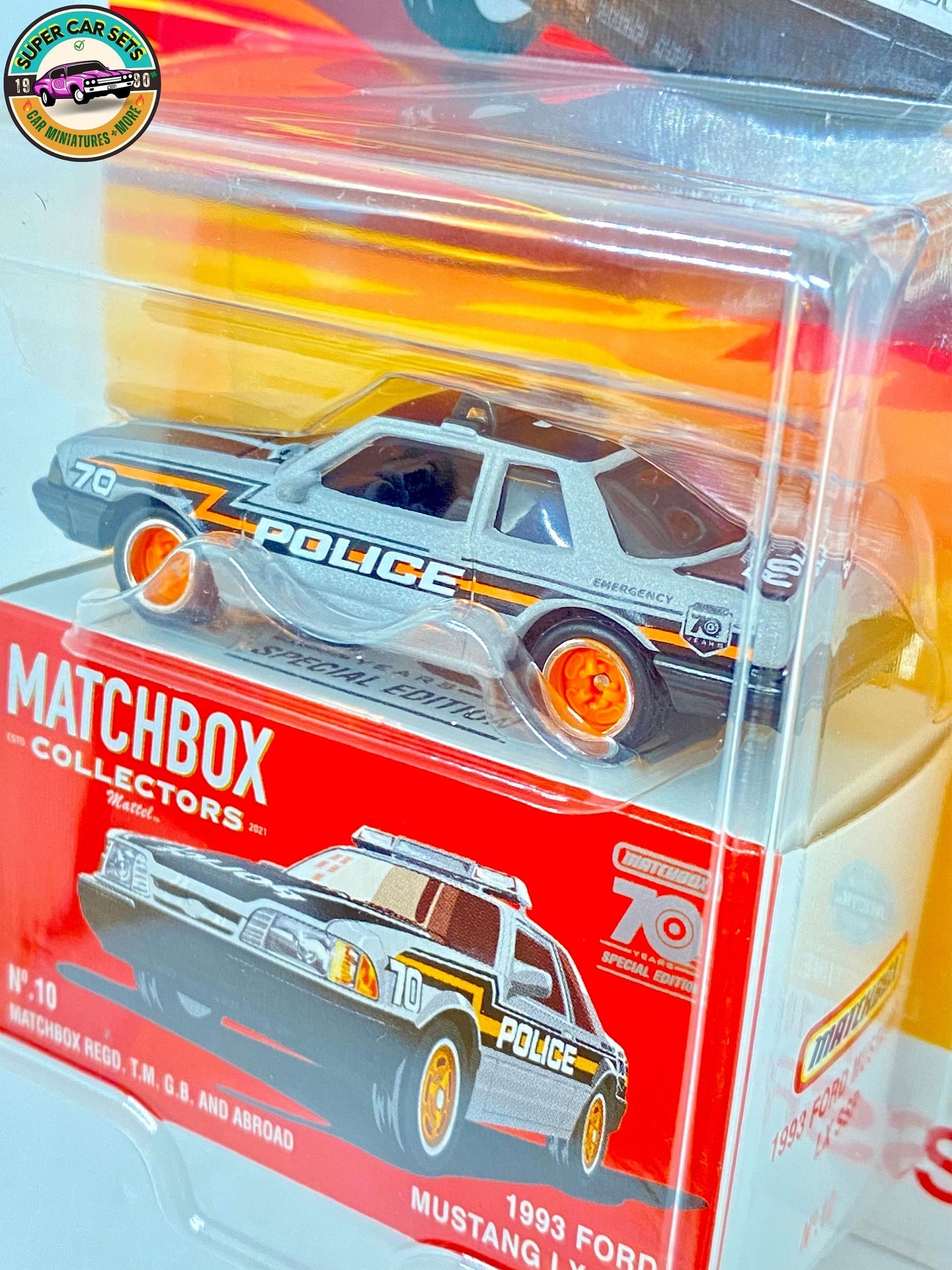 Matchbox Collectors – 70 Jahre Sonderausgabe – (#10) 1993 Ford Mustang LX SSP