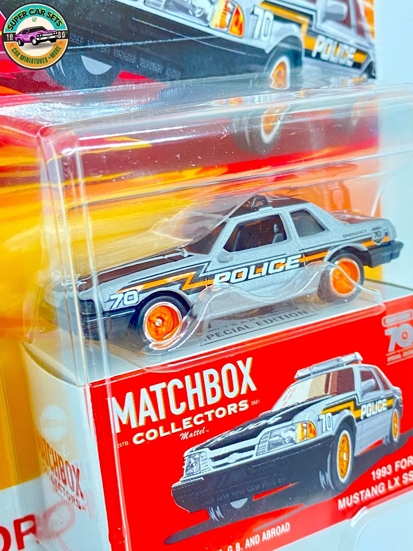 Matchbox Collectors - Édition spéciale 70 ans - (#10) 1993 Ford Mustang LX SSP