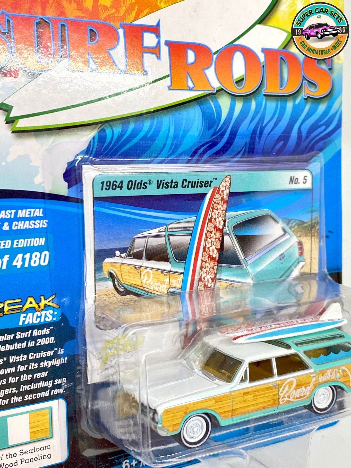 Surf Rods - Olds Vista Cruiser 1964 fabriqué par Johnny Lightning