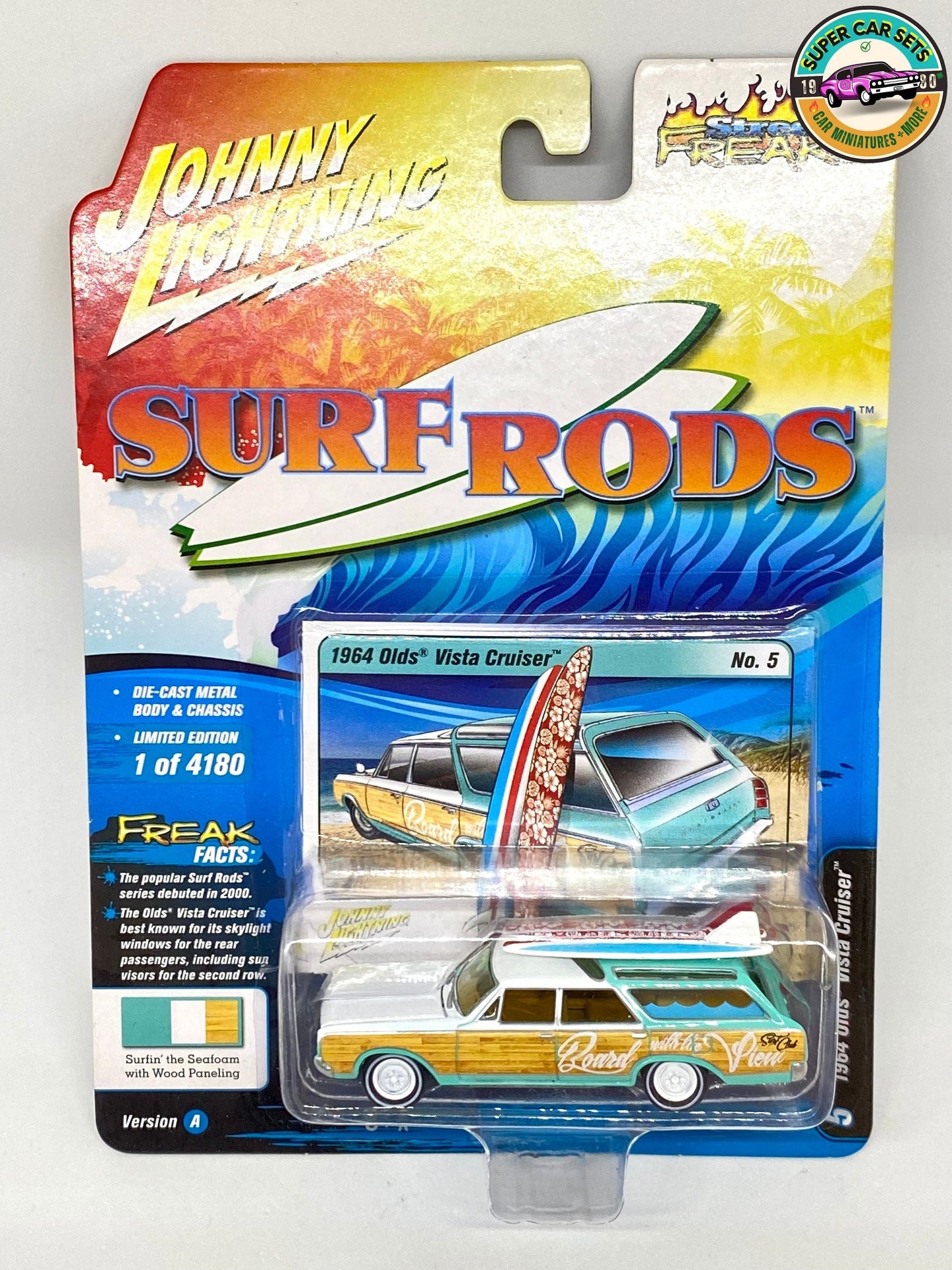 Surf Rods - Olds Vista Cruiser 1964 fabriqué par Johnny Lightning