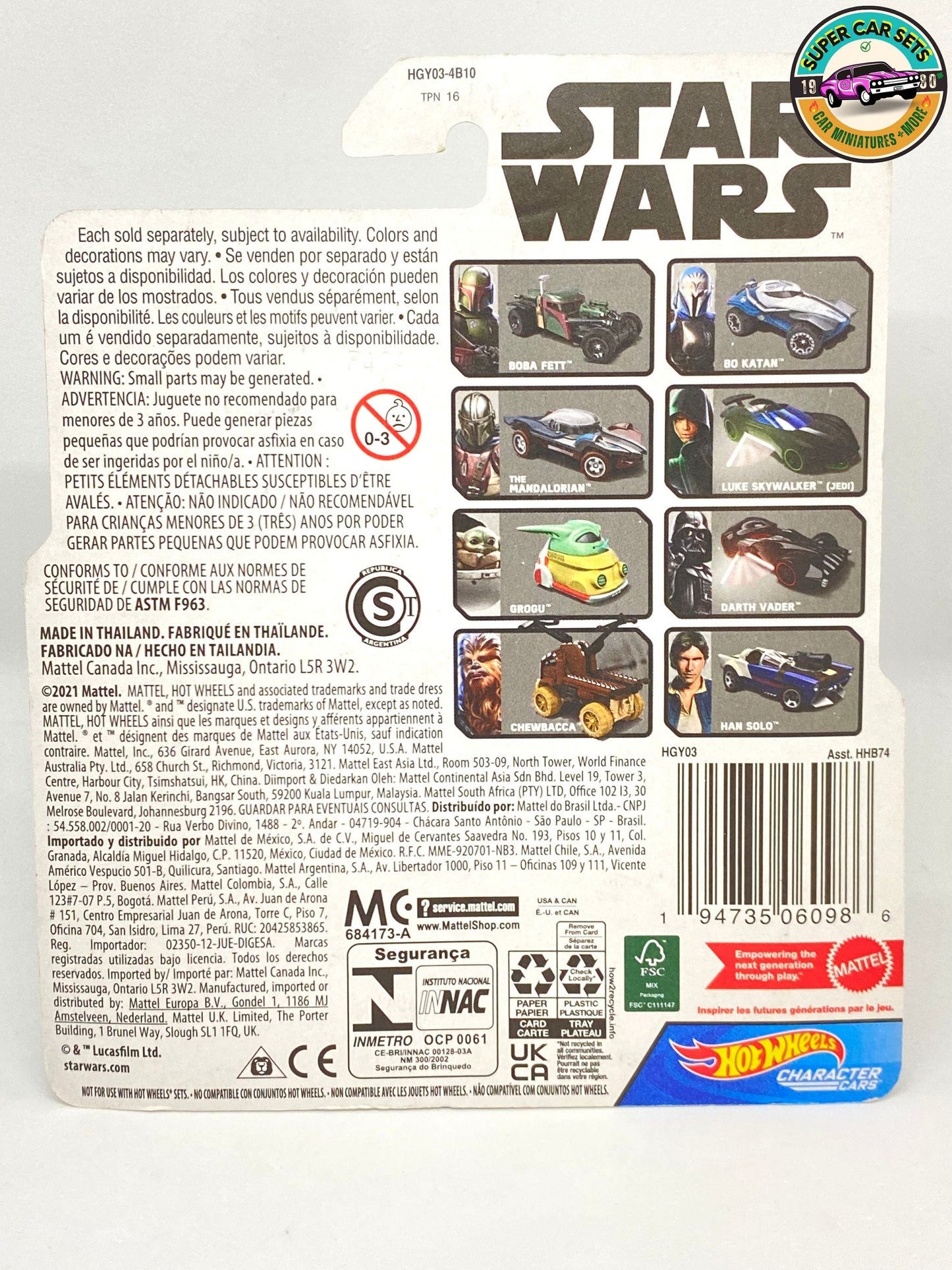 Hot Wheels Star Wars - Luke Skywalker (Jedi) - Character Cars