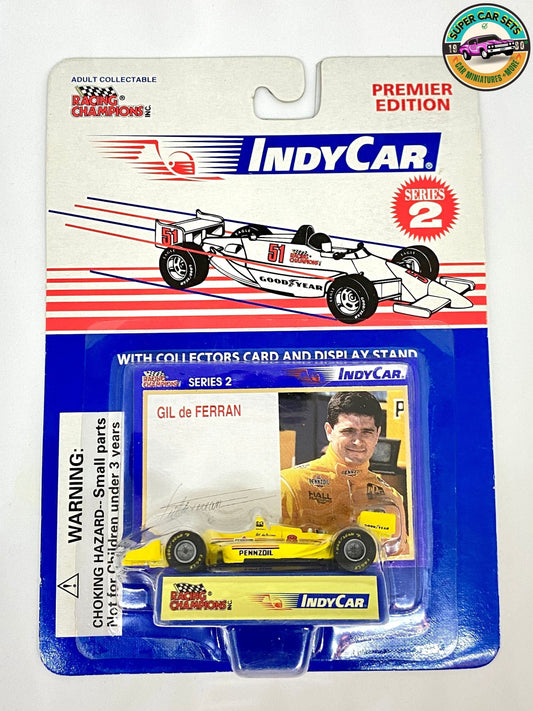 Racing Champions - Indy Car Gil de Ferran - with Collectors Card and Display stand