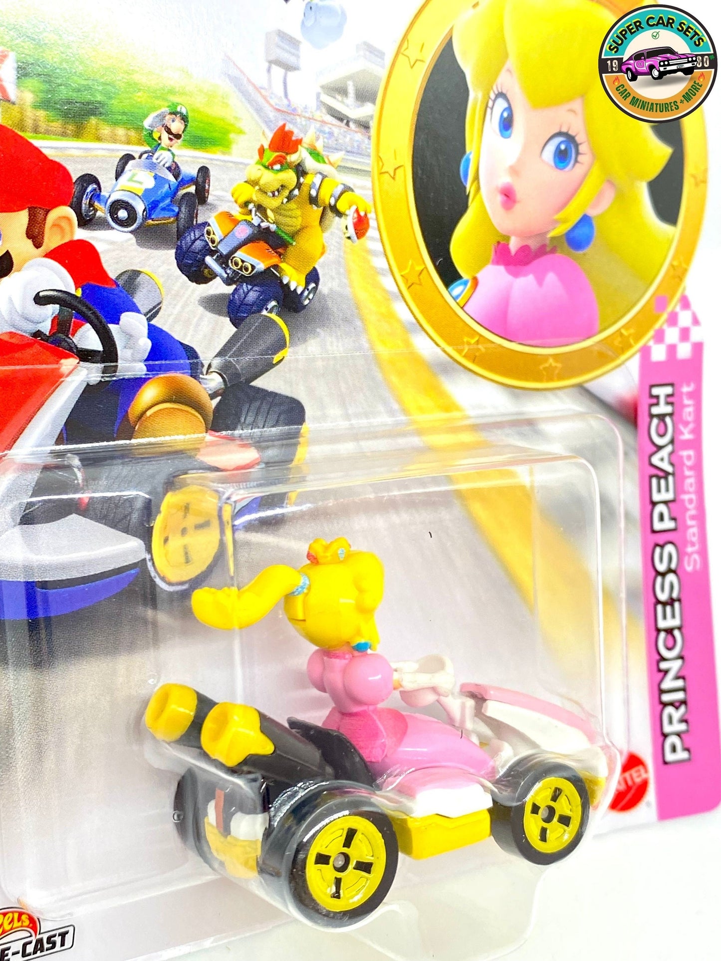 Princesse Peach - Kart Standard - Mario Kart Hot Wheels