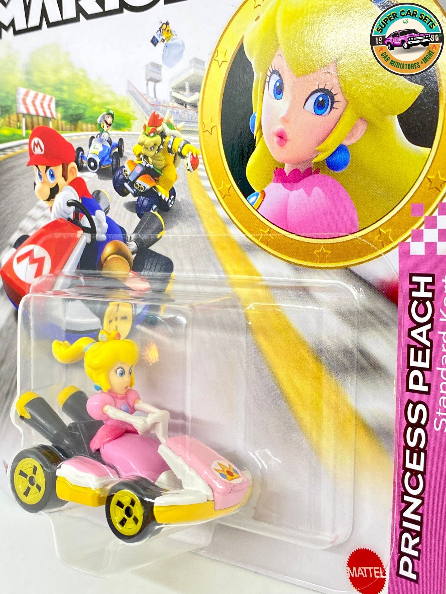 Princesse Peach - Kart Standard - Mario Kart Hot Wheels