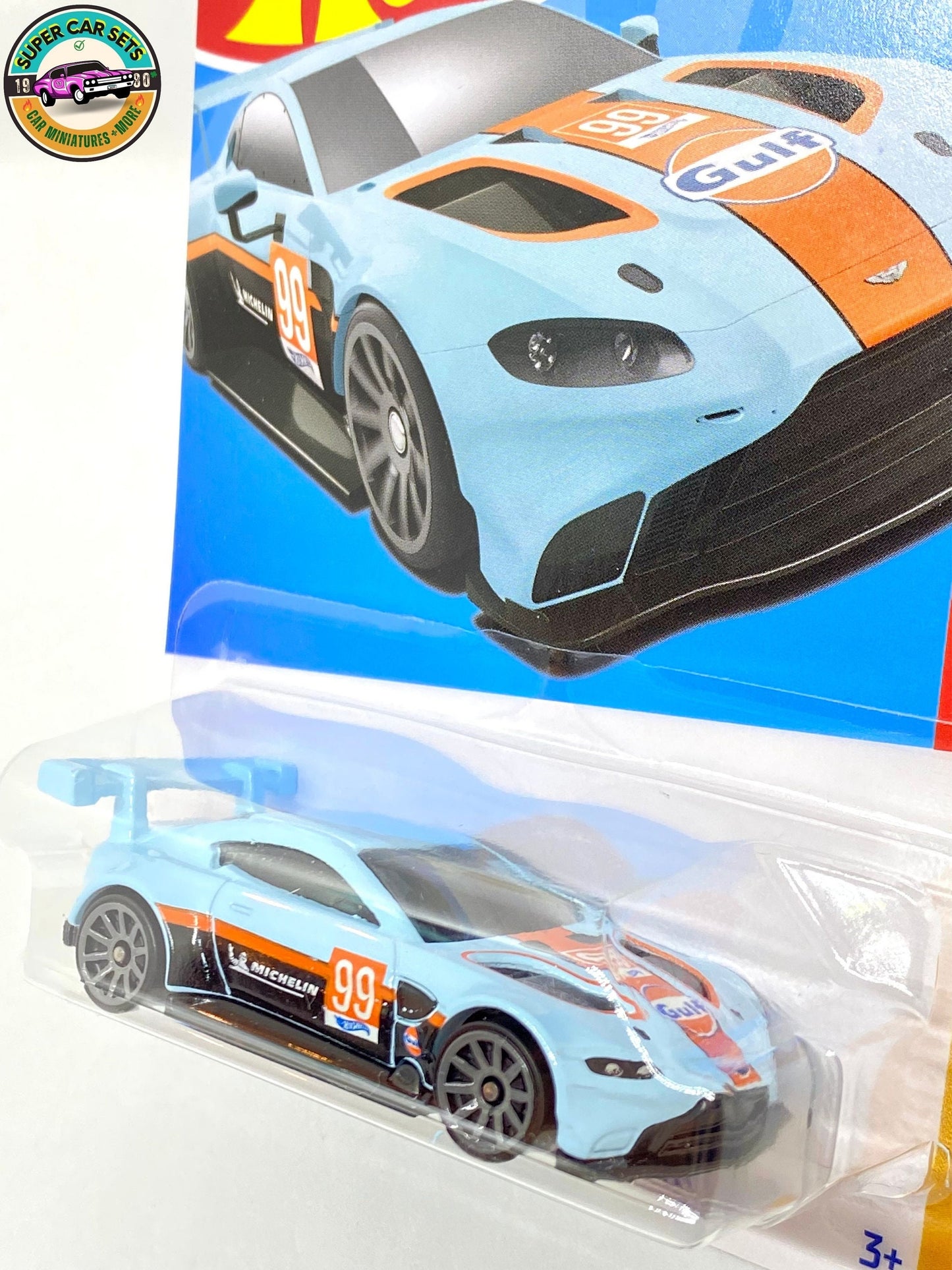 Aston Martin Vantage GTE (blue colour) - Hot Wheels HW Turbo