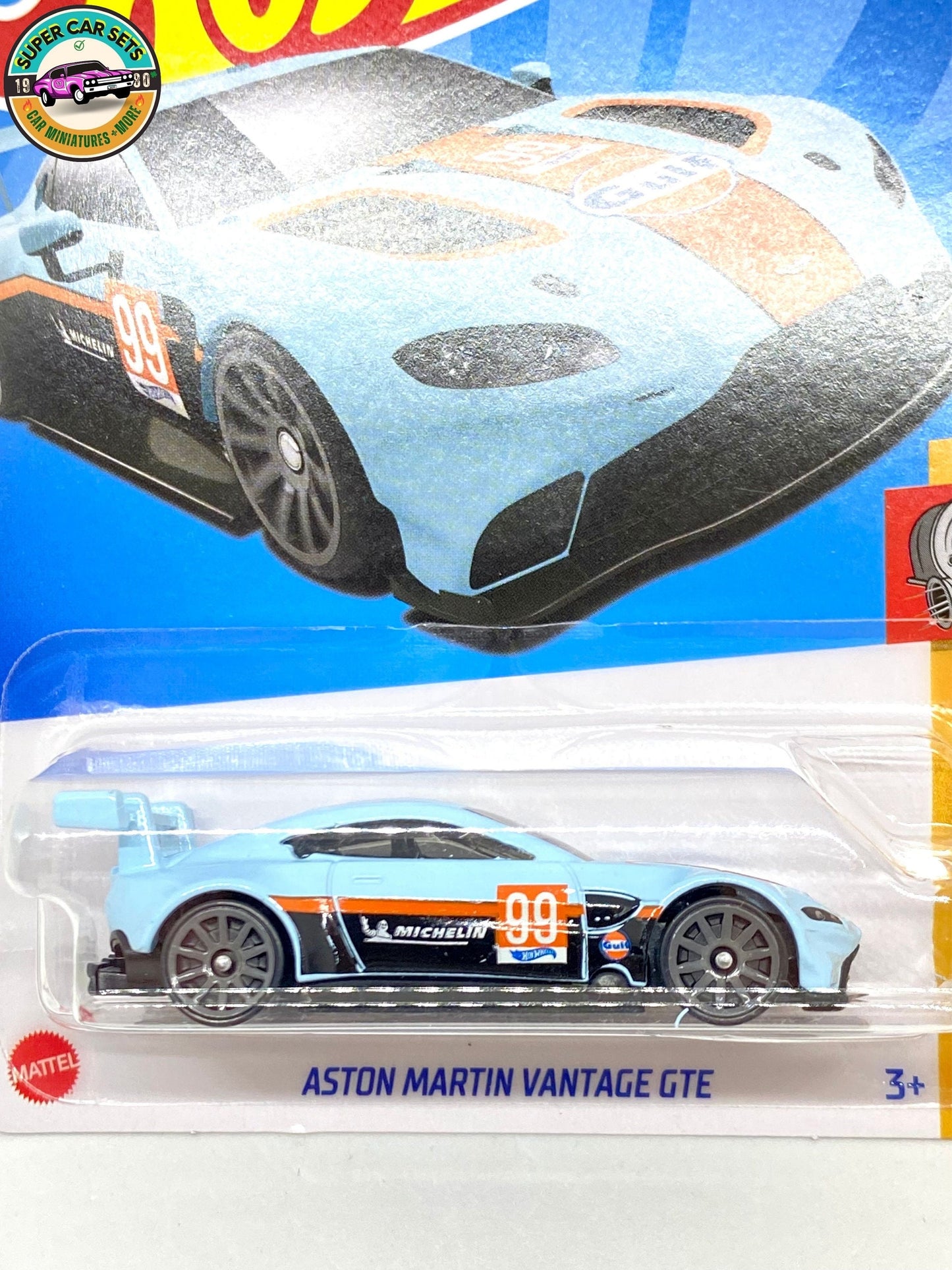 Aston Martin Vantage GTE (blue colour) - Hot Wheels HW Turbo