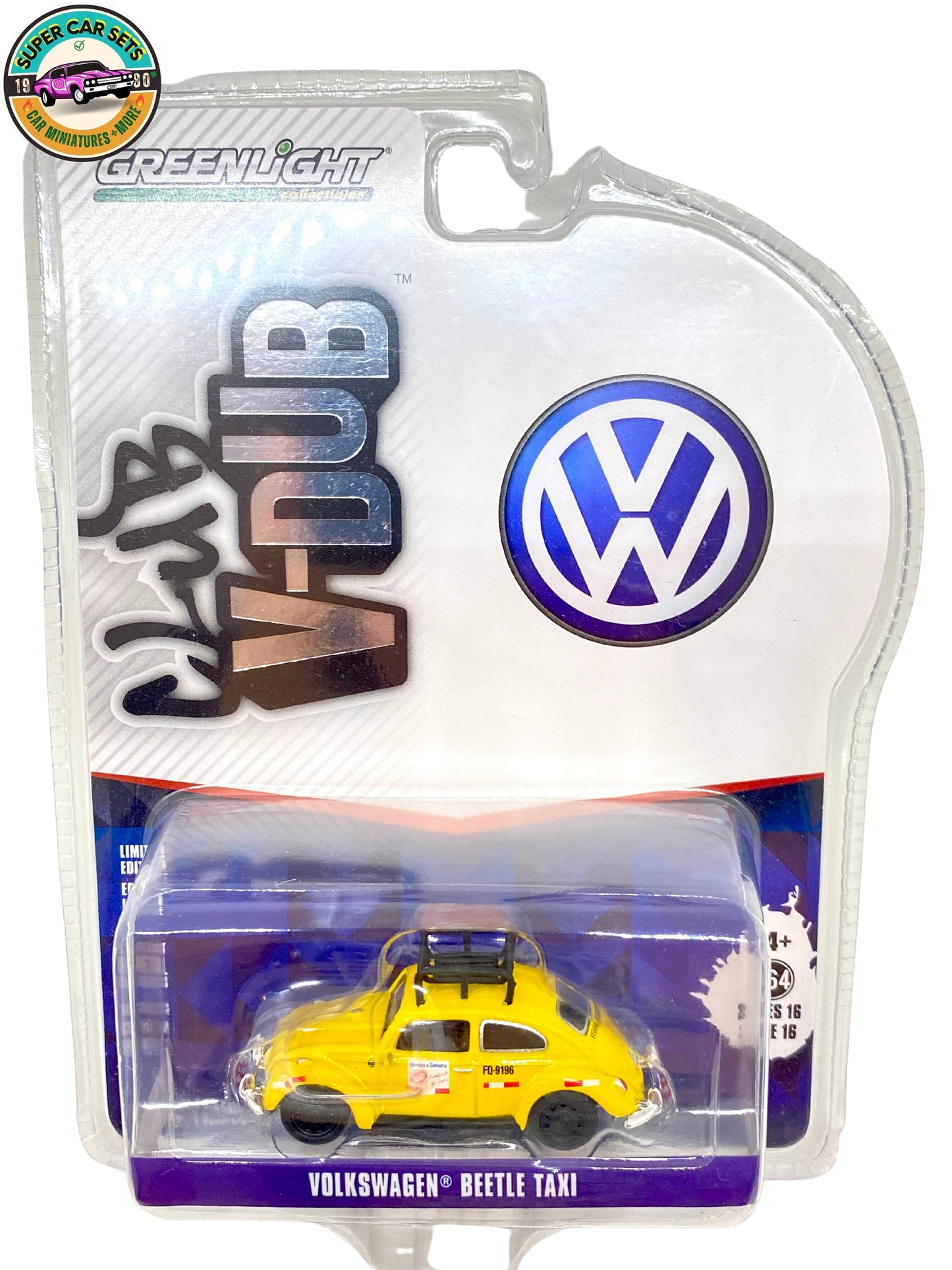 Volkswagen Beetle Taxi (Jaune) - Club V-Dub - Série 16 - Greenlight Collectibles