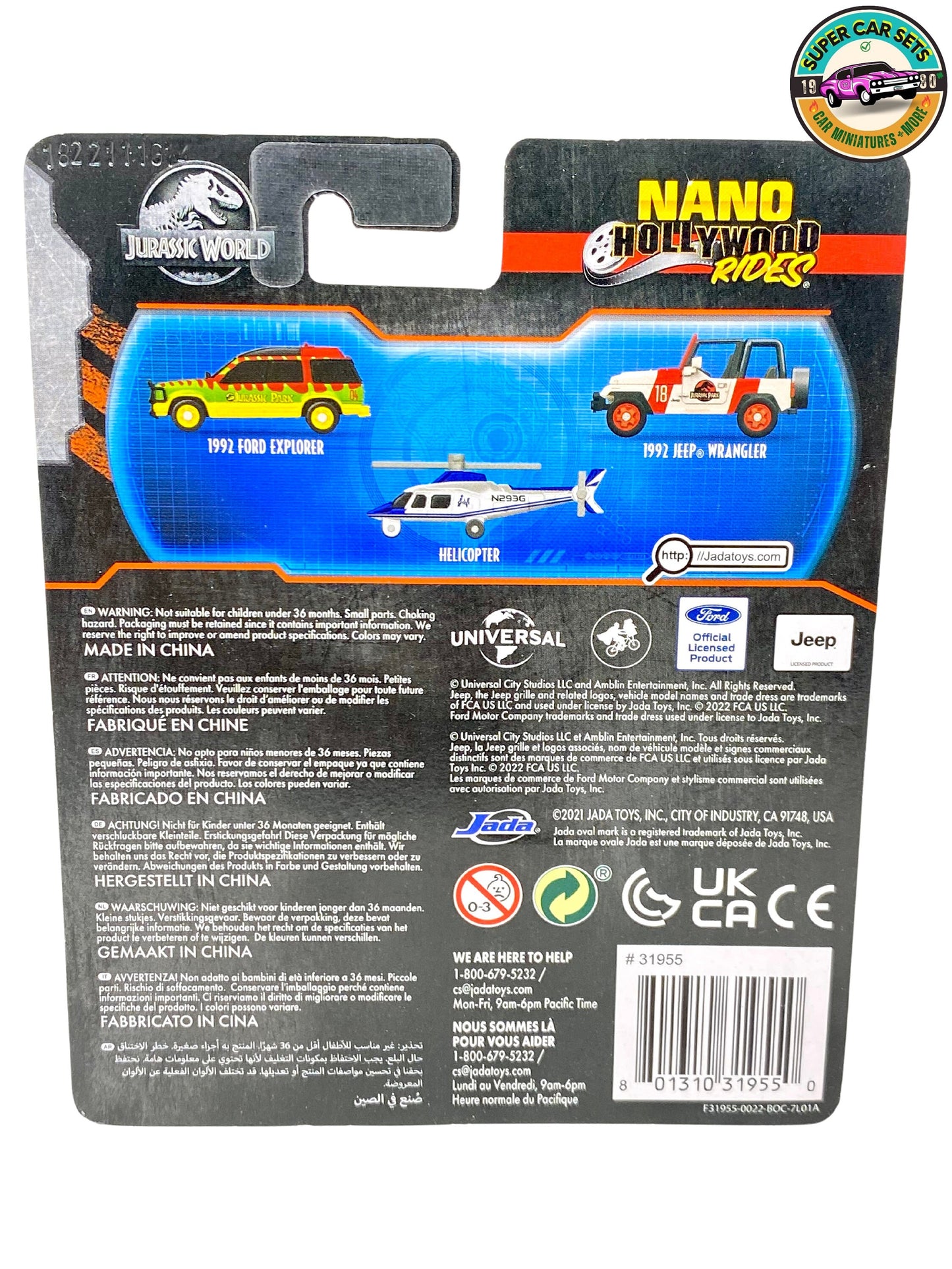 Jurassic World – Nano Hollywood Rides von Jada (Maßstab 1:87)