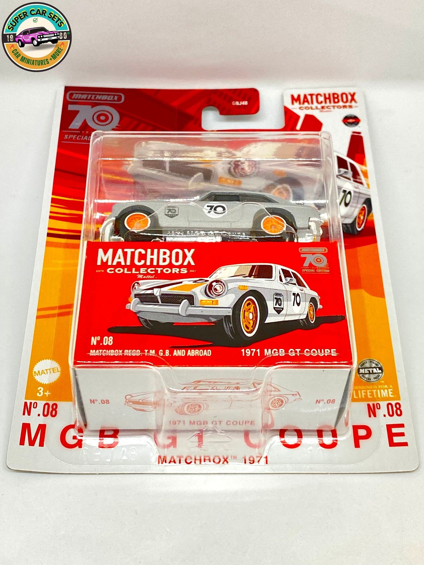 Matchbox Collectors - 70 Years Special Edition - (#8) 1971 MGB GT Coupe