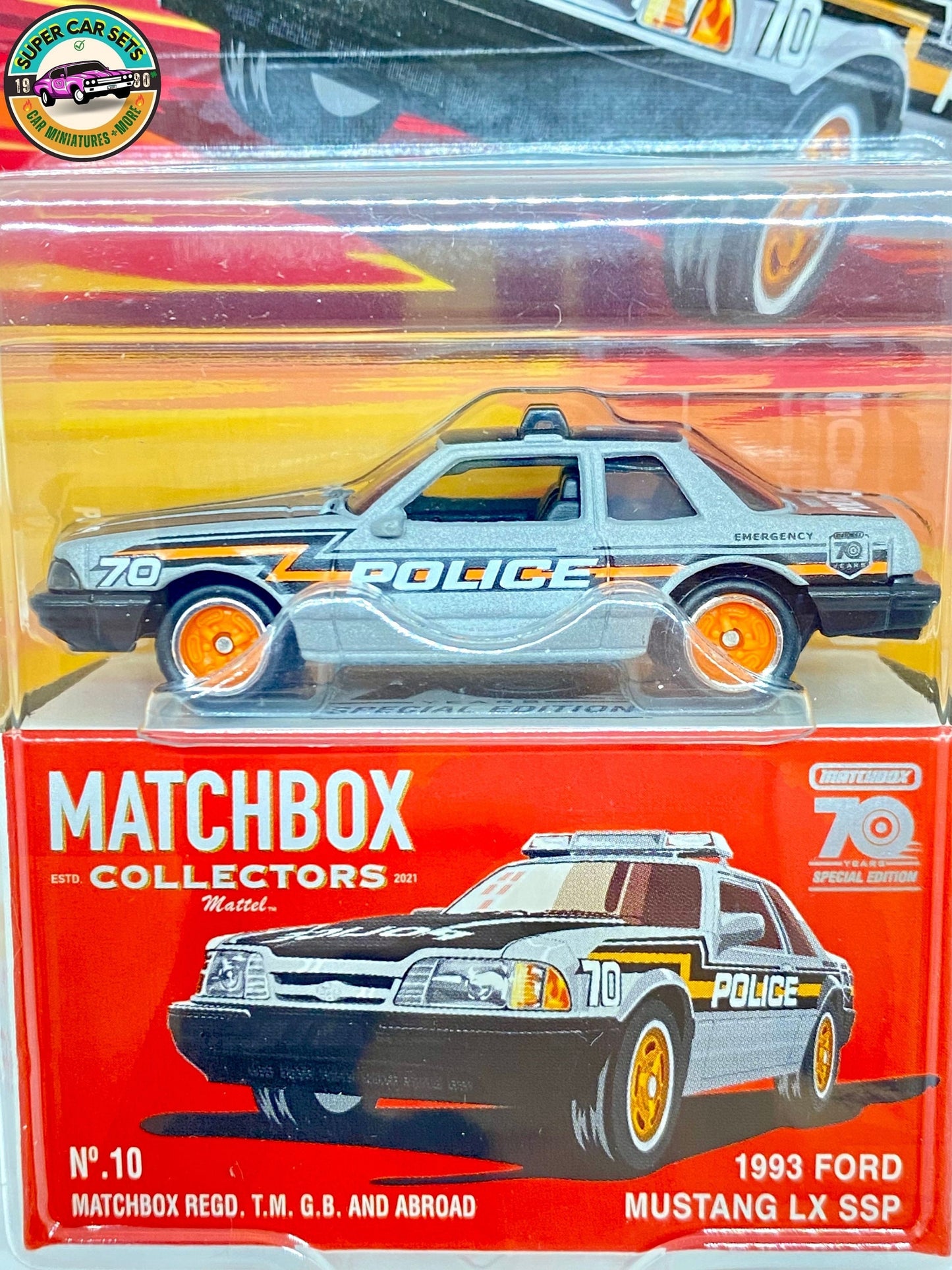 Matchbox Collectors – 70 Jahre Sonderausgabe – (#10) 1993 Ford Mustang LX SSP