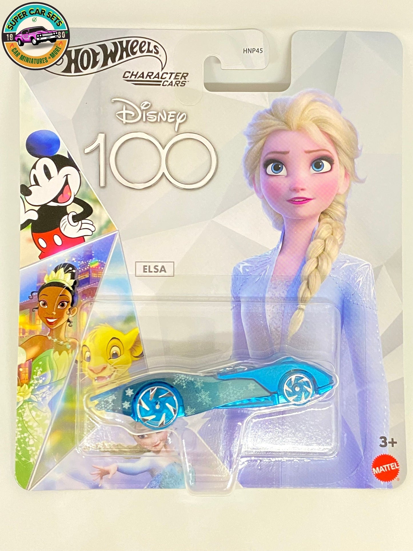 Hot Wheels Character Cars - Disney 100 Years - Frozen - Elsa (card slightly bent)