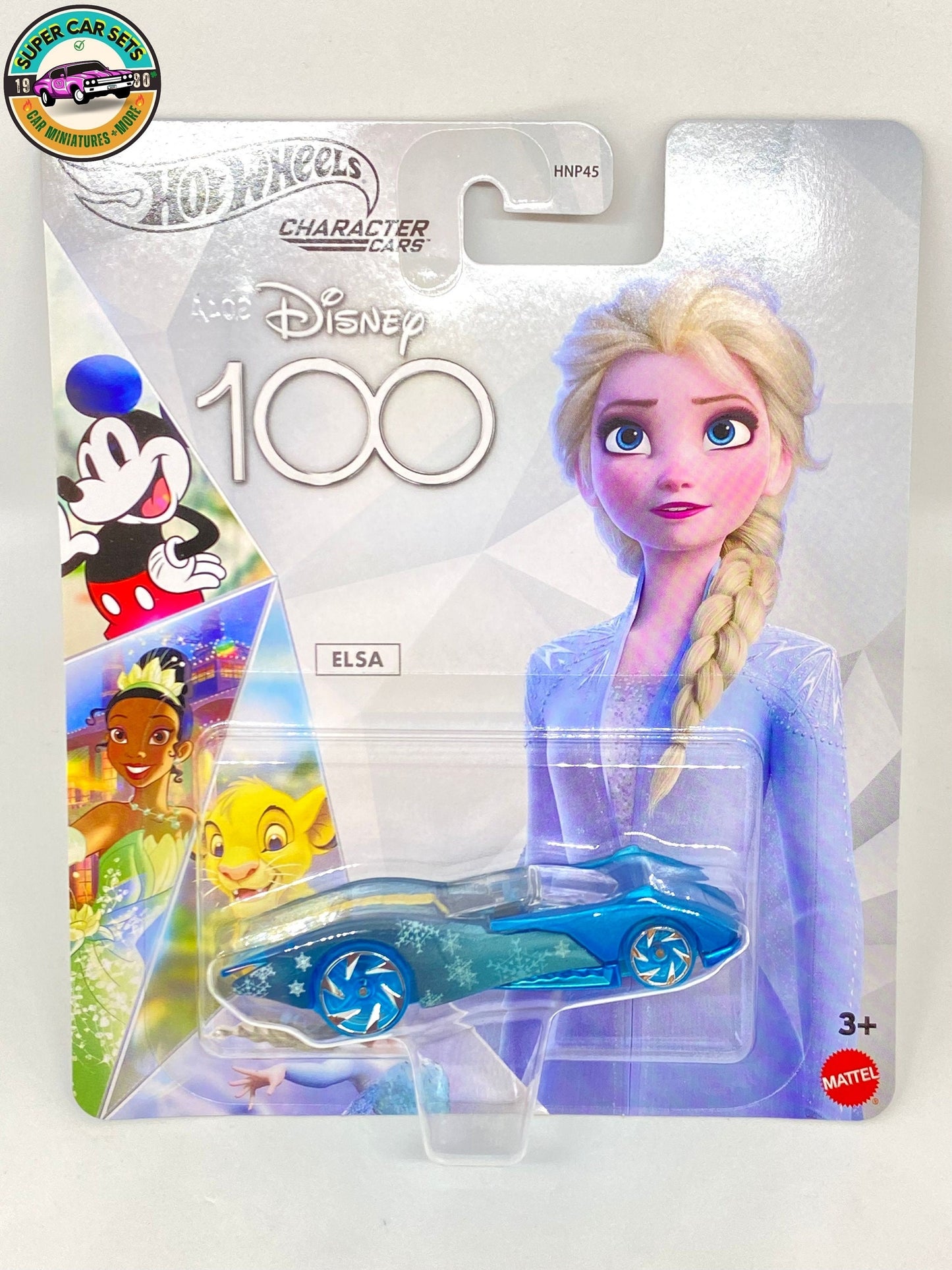 Hot Wheels Character Cars - Disney 100 Years - Frozen - Elsa (card slightly bent)