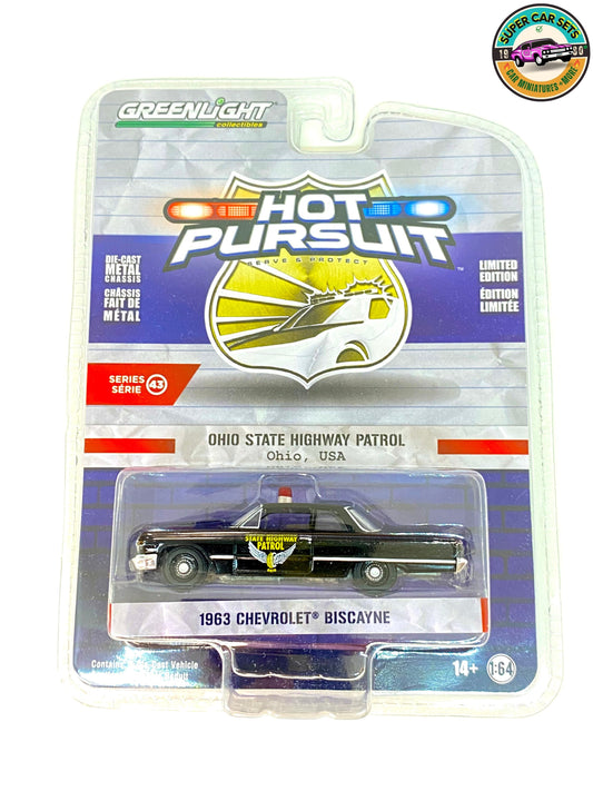 Ohio State Highway Patrol – 1963 Chevrolet Biscayne – Hot Pursuit – Serie 43 von Greenlight Collectibles