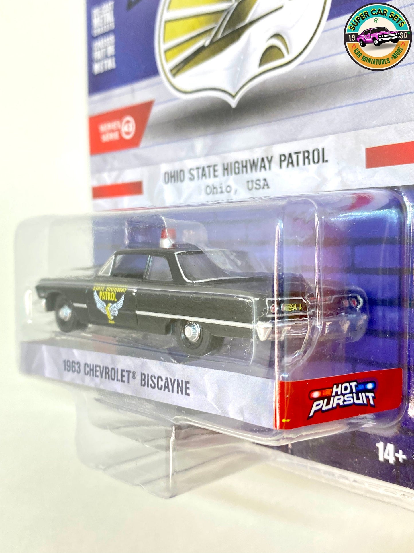 Ohio State Highway Patrol - Chevrolet Biscayne 1963 - Hot Pursuit - Série 43 par Greenlight Collectibles