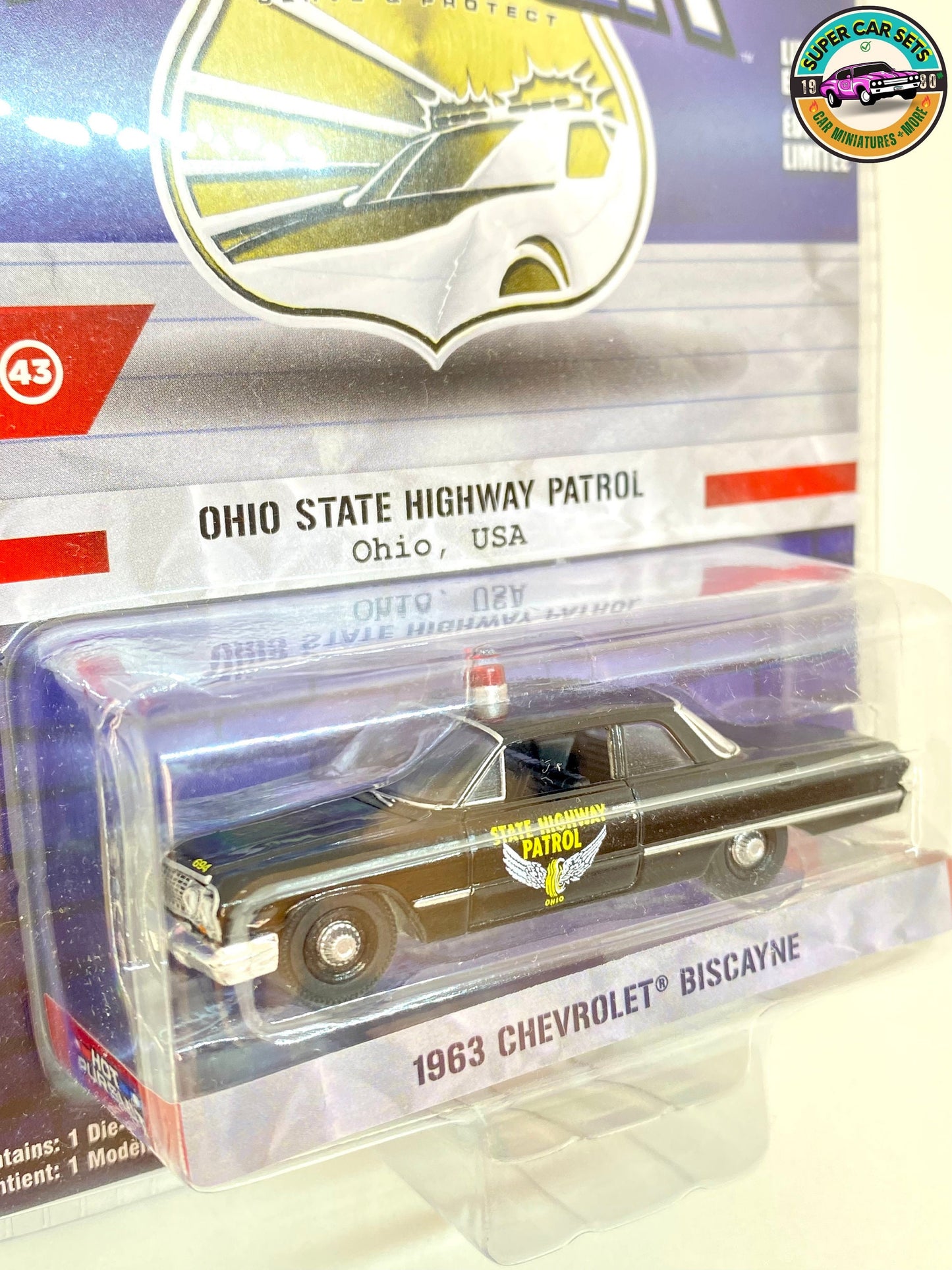 Ohio State Highway Patrol - Chevrolet Biscayne 1963 - Hot Pursuit - Série 43 par Greenlight Collectibles