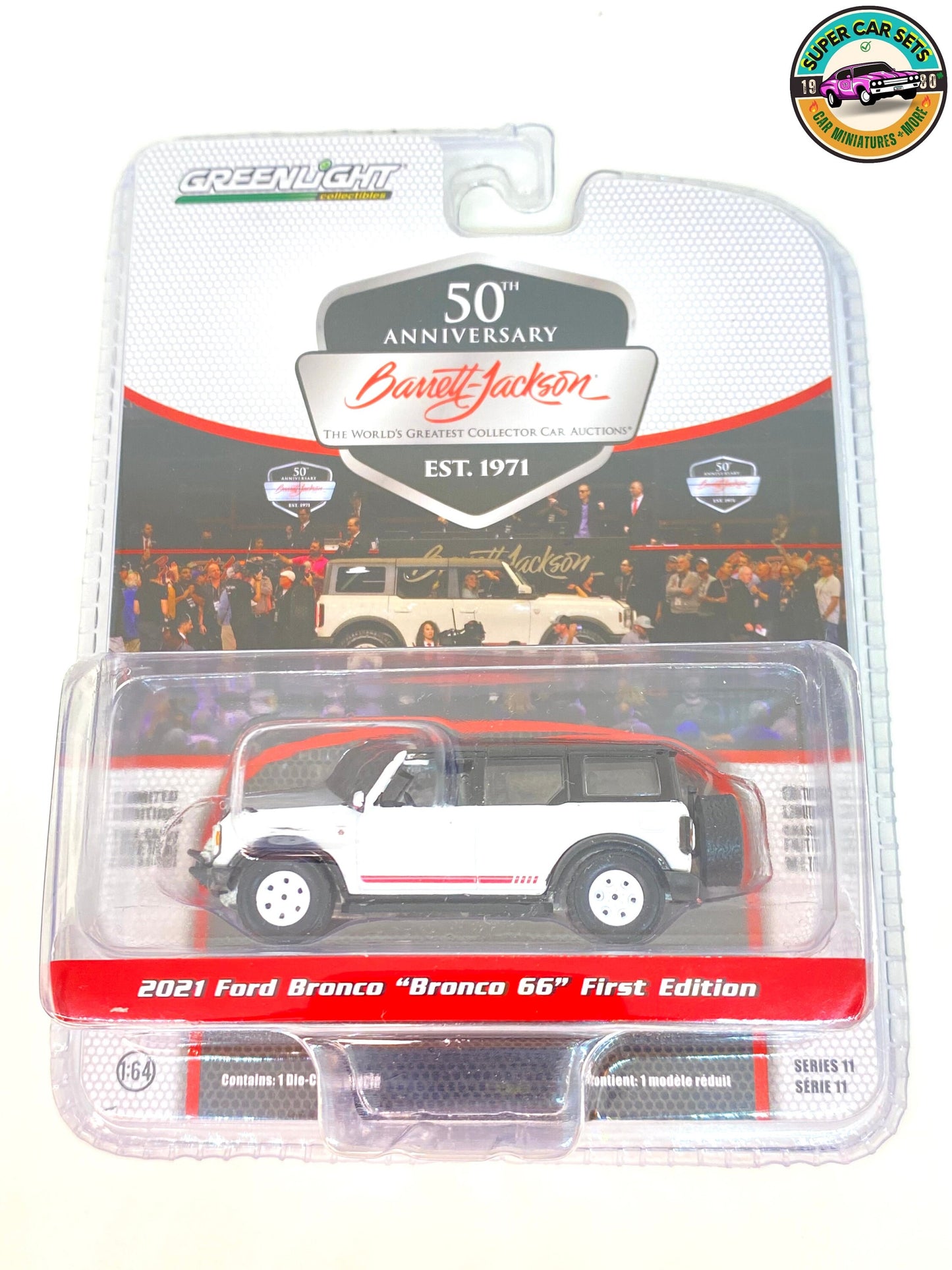 Ford Bronco « Bronco 66 » 2021 Première édition - Barrett-Jackson - Série 11 - par Greenlight Collectibles