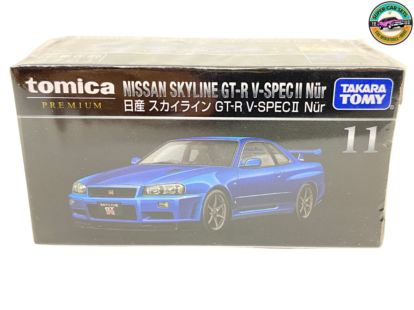 Nissan Skyline GT-R V-SPEC II Noir - Échelle 1:62 - Tomica Premium (#11)