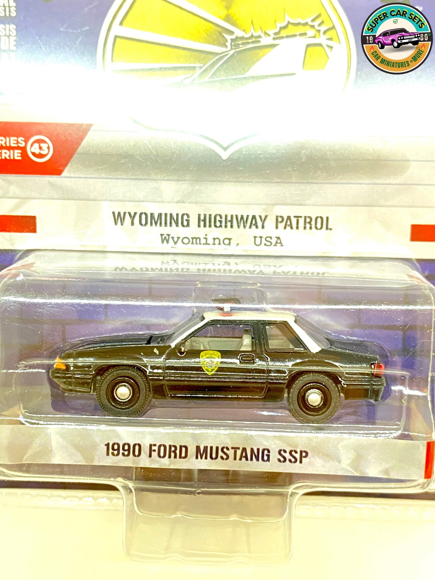 Wyoming Highway Patrol - 1990 Ford Mustang SSP - Hot Pursuit - Series 43 by Greenlight Collectibles